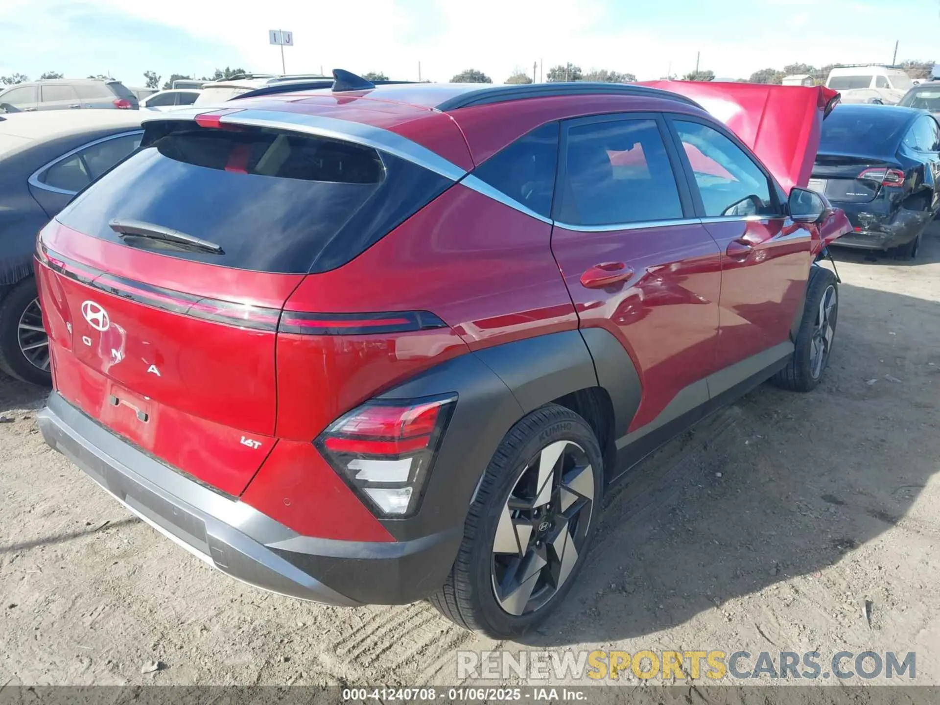 2 Photograph of a damaged car KM8HE3A39RU118399 HYUNDAI KONA 2024