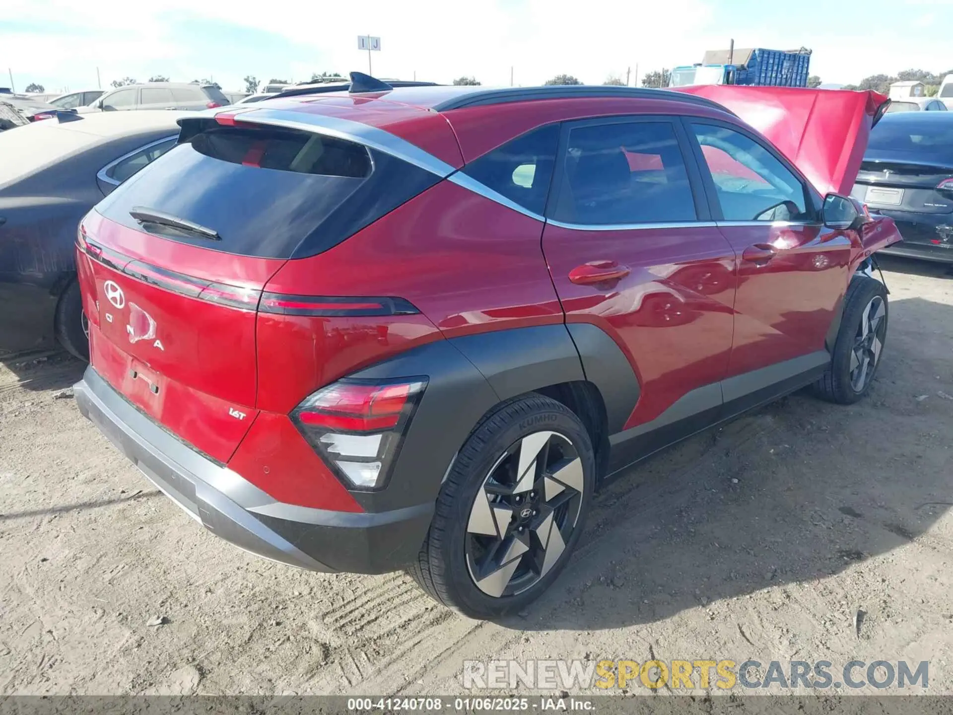 4 Photograph of a damaged car KM8HE3A39RU118399 HYUNDAI KONA 2024
