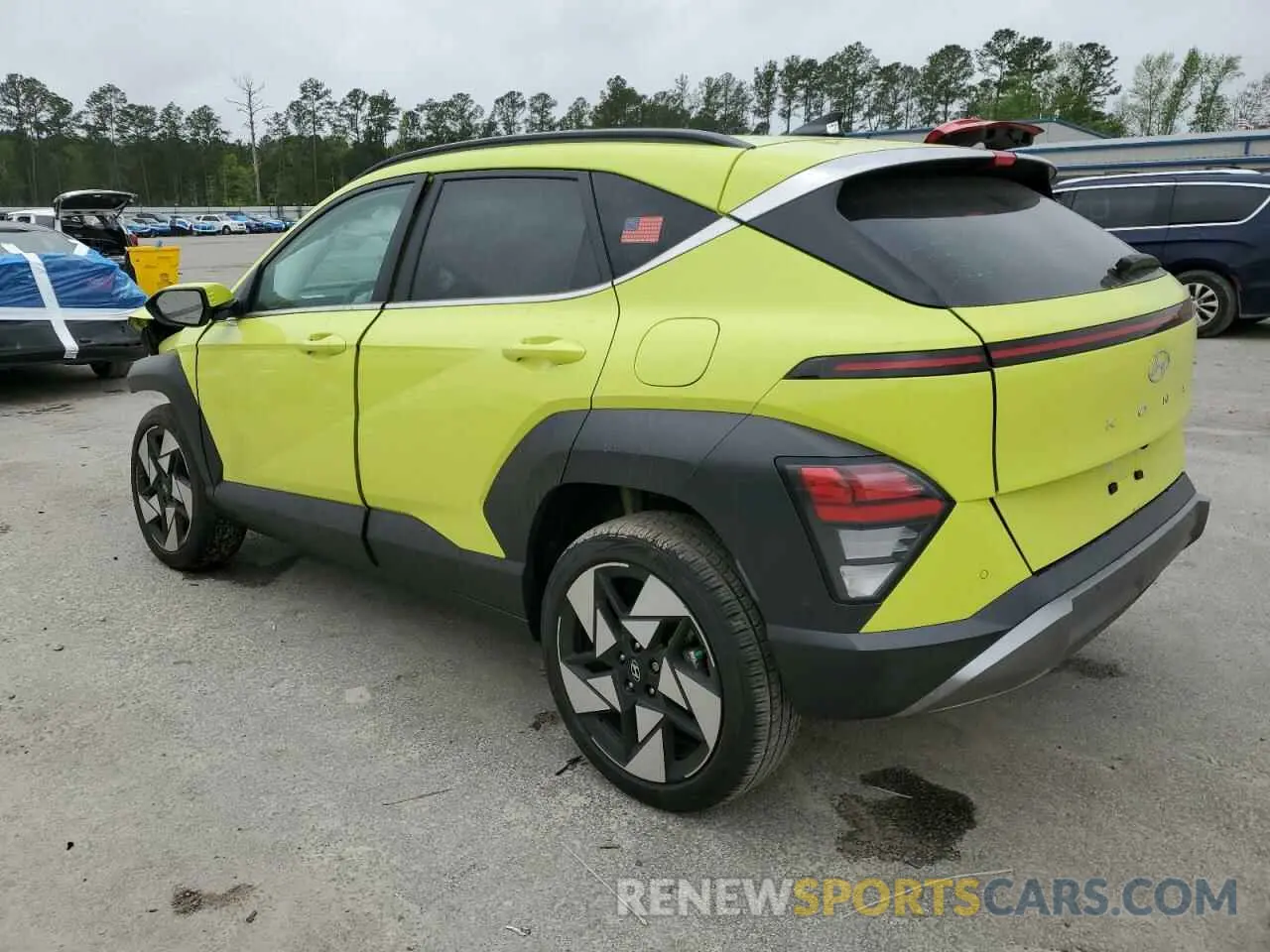2 Photograph of a damaged car KM8HECA31RU117831 HYUNDAI KONA 2024