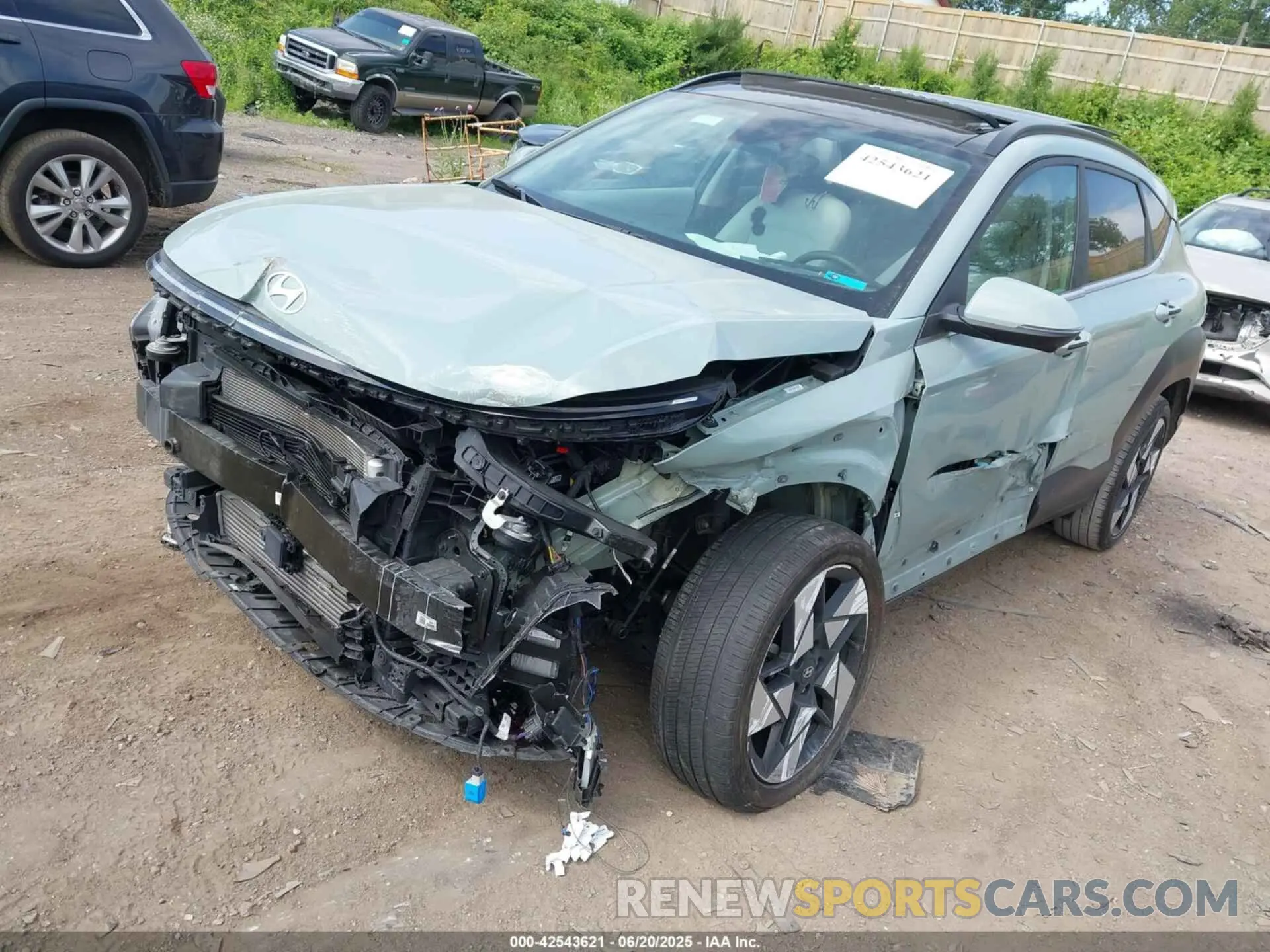 2 Photograph of a damaged car KM8HECA32RU042640 HYUNDAI KONA 2024