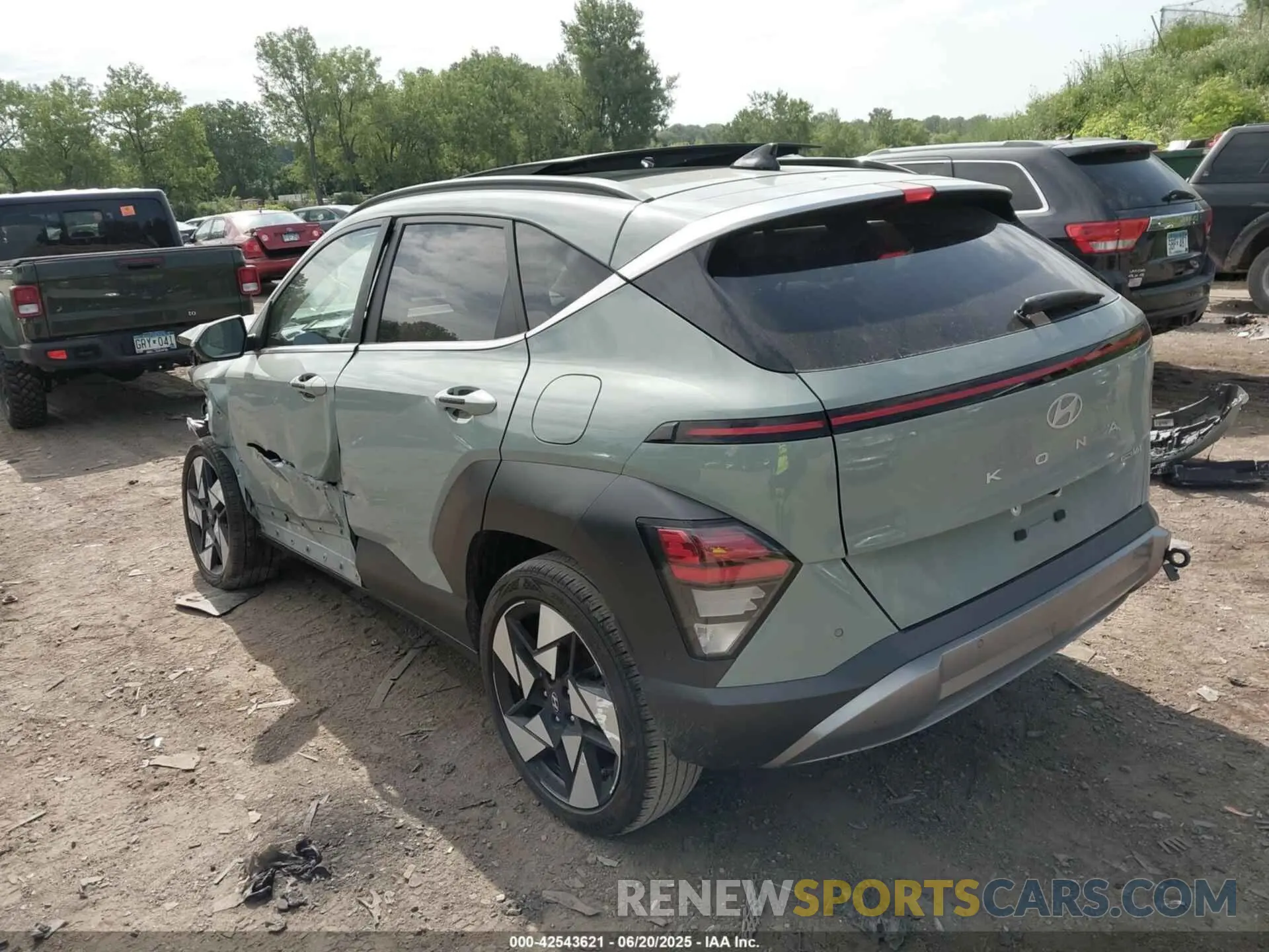 3 Photograph of a damaged car KM8HECA32RU042640 HYUNDAI KONA 2024