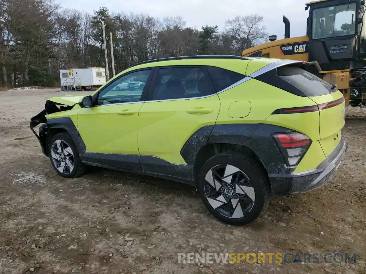2 Photograph of a damaged car KM8HECA32RU057753 HYUNDAI KONA 2024