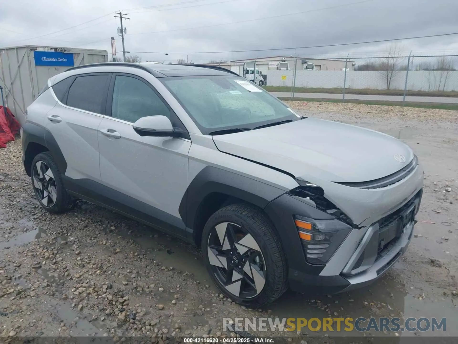 1 Photograph of a damaged car KM8HECA33RU040170 HYUNDAI KONA 2024