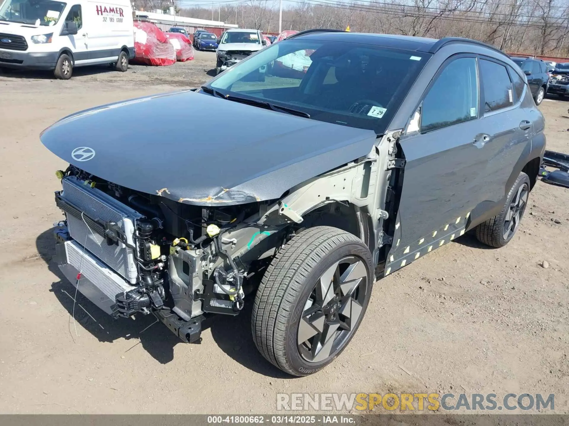 2 Photograph of a damaged car KM8HECA33RU166240 HYUNDAI KONA 2024