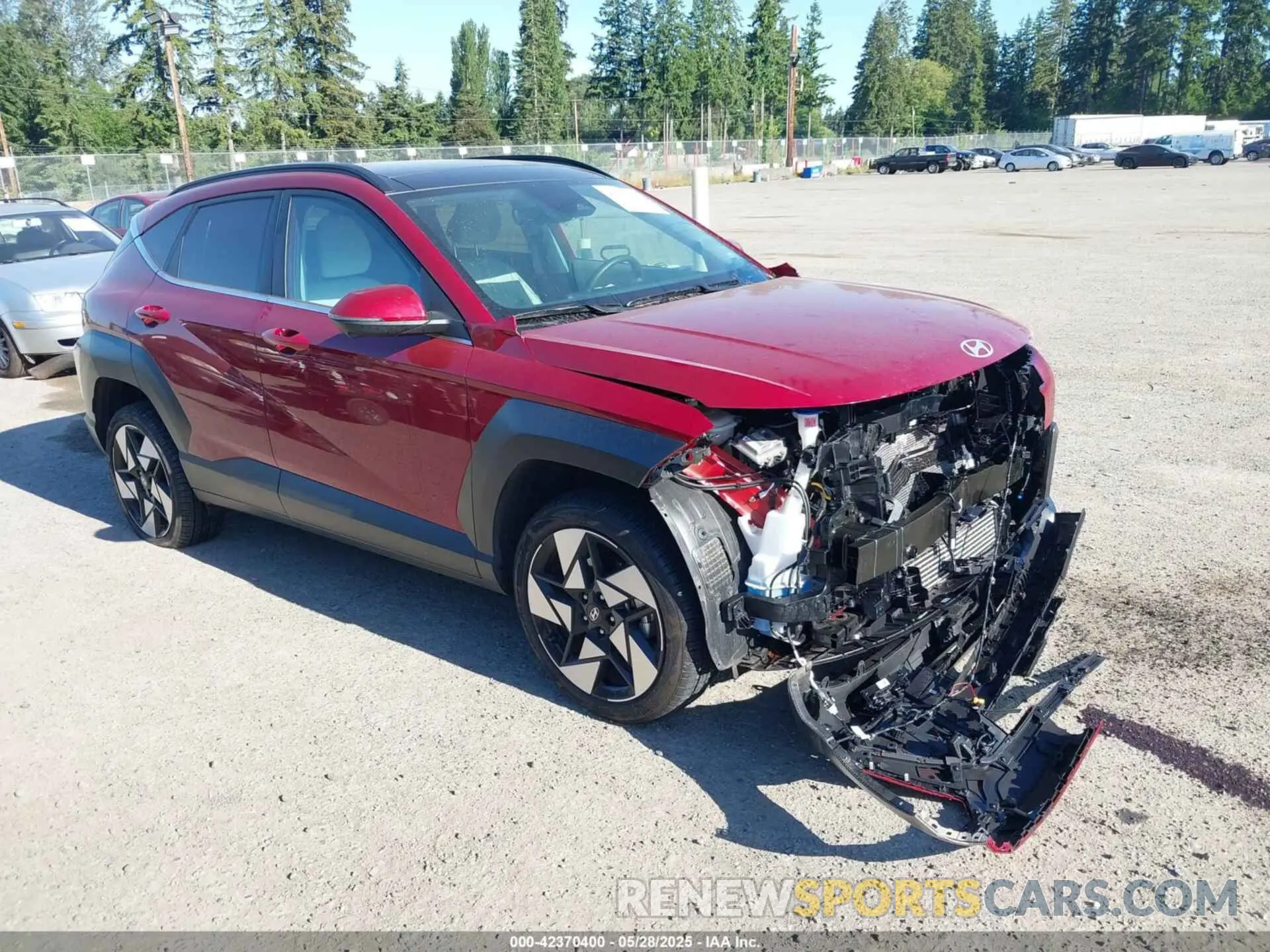 1 Photograph of a damaged car KM8HECA36RU167866 HYUNDAI KONA 2024