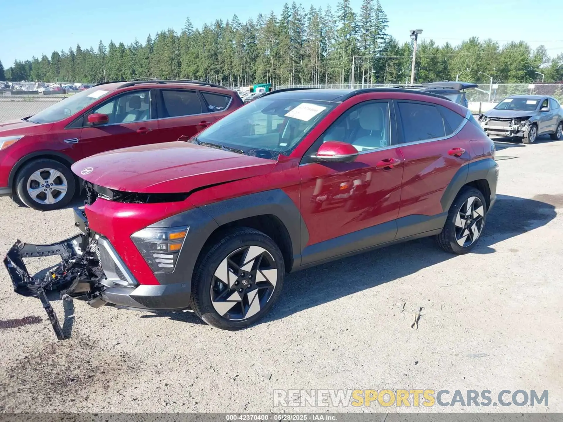 2 Photograph of a damaged car KM8HECA36RU167866 HYUNDAI KONA 2024
