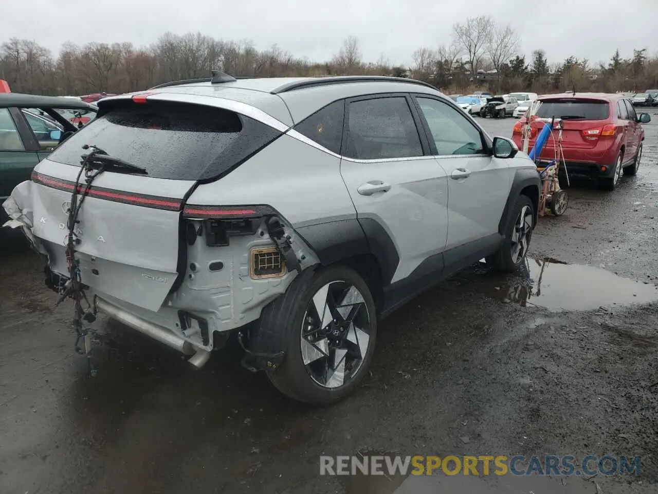 3 Photograph of a damaged car KM8HECA37RU050734 HYUNDAI KONA 2024