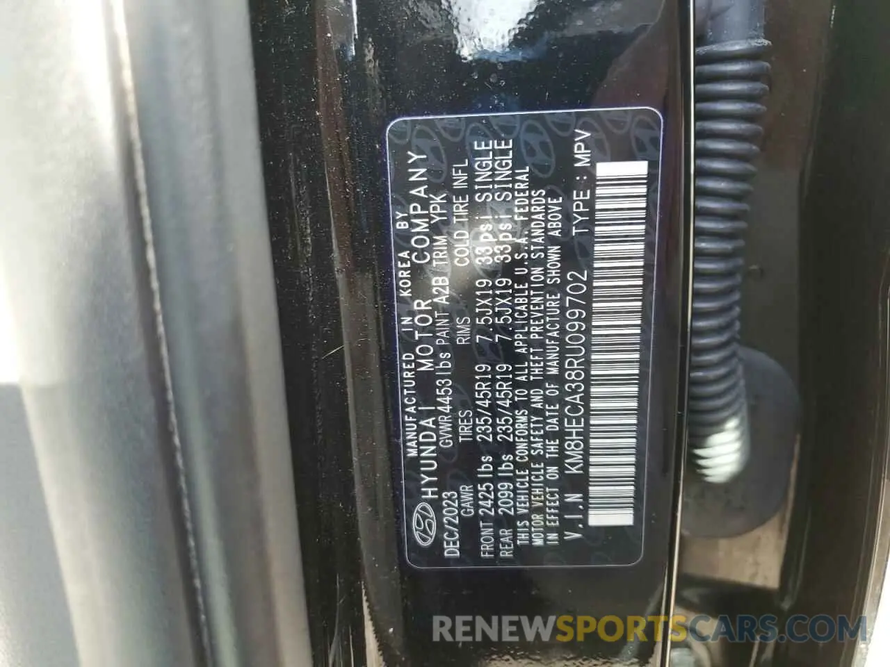 15 Photograph of a damaged car KM8HECA38RU099702 HYUNDAI KONA 2024