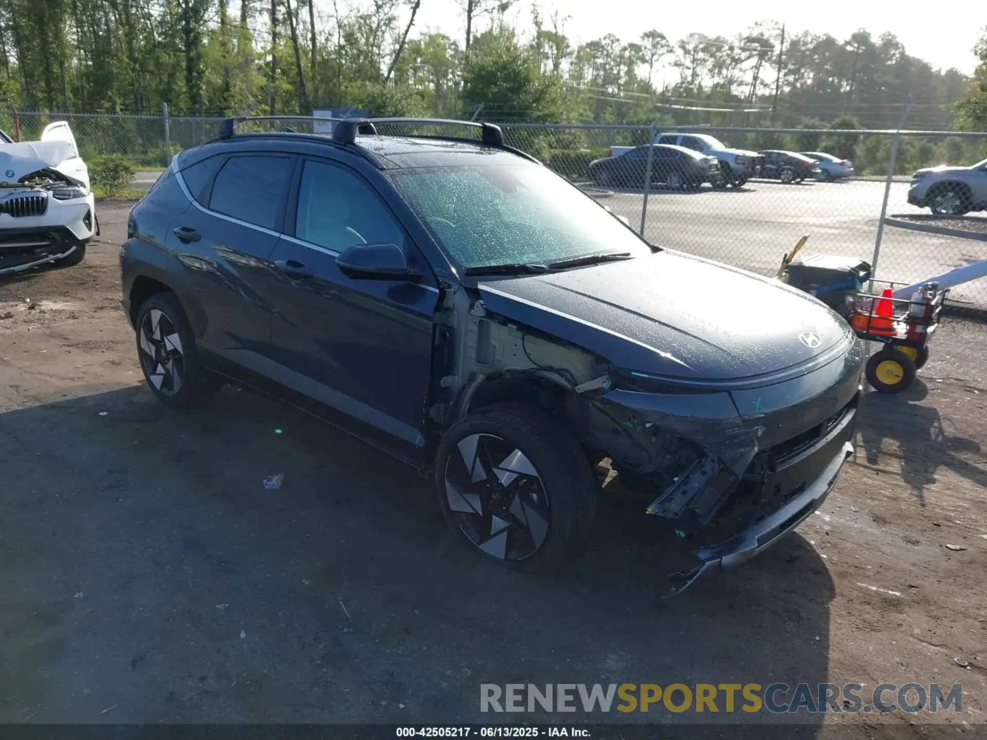 1 Photograph of a damaged car KM8HECA38RU149532 HYUNDAI KONA 2024