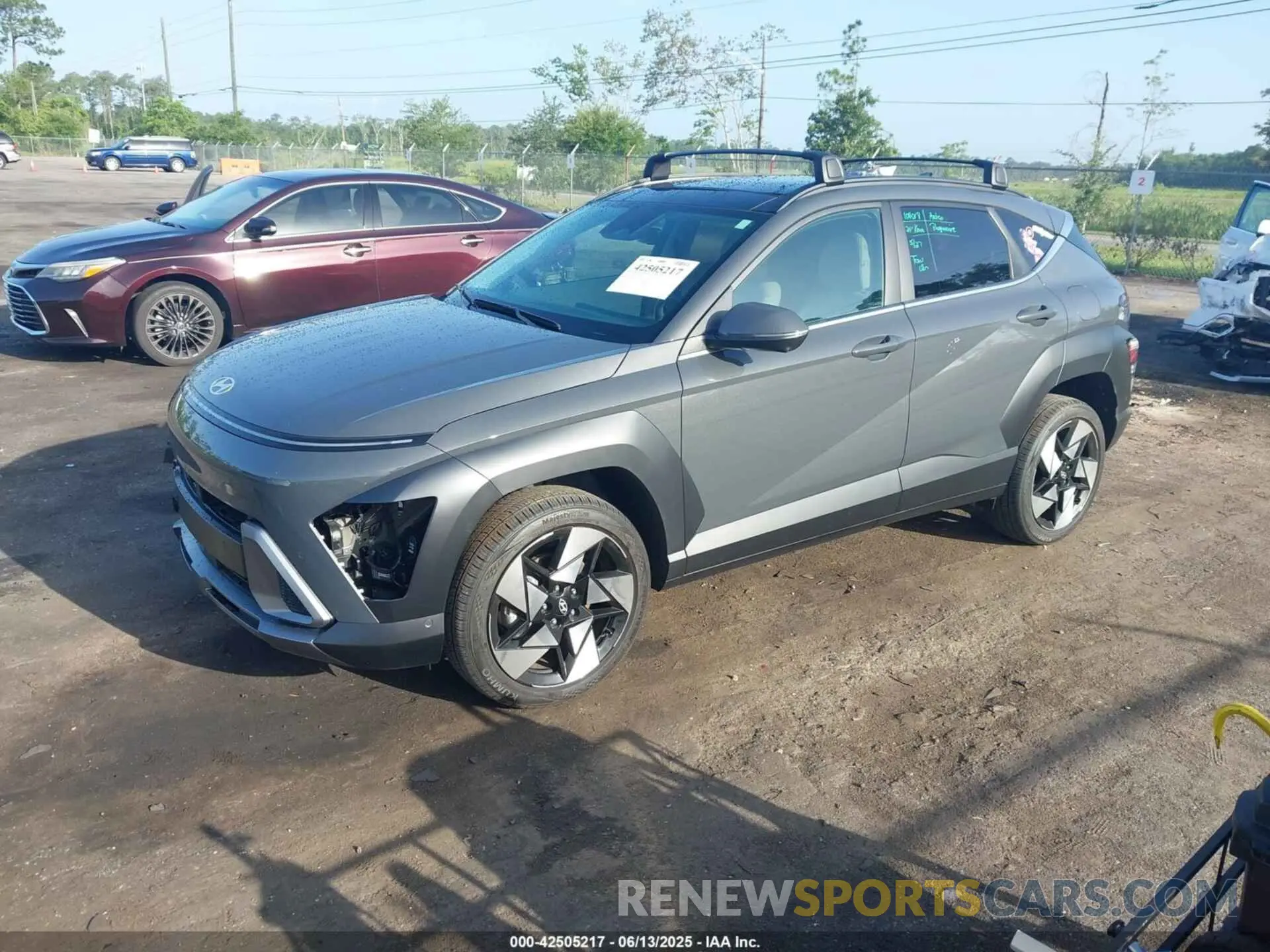 2 Photograph of a damaged car KM8HECA38RU149532 HYUNDAI KONA 2024