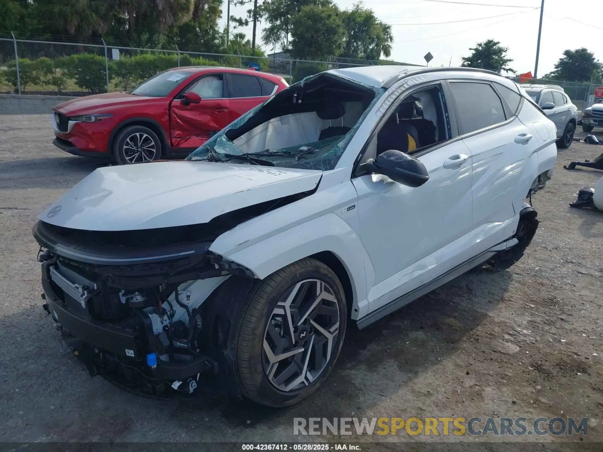 2 Photograph of a damaged car KM8HB3A34SU245771 HYUNDAI KONA 2025