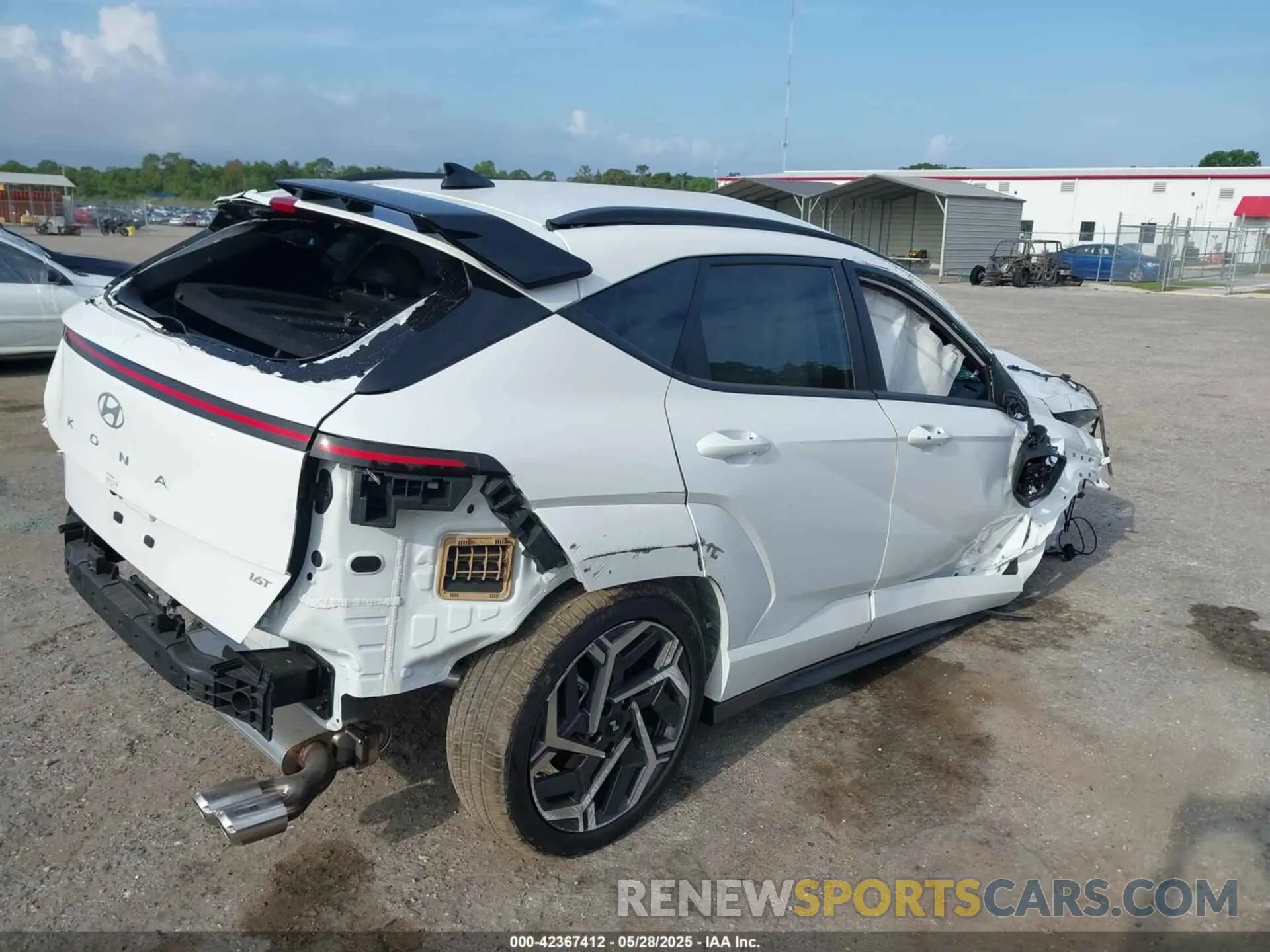 4 Photograph of a damaged car KM8HB3A34SU245771 HYUNDAI KONA 2025