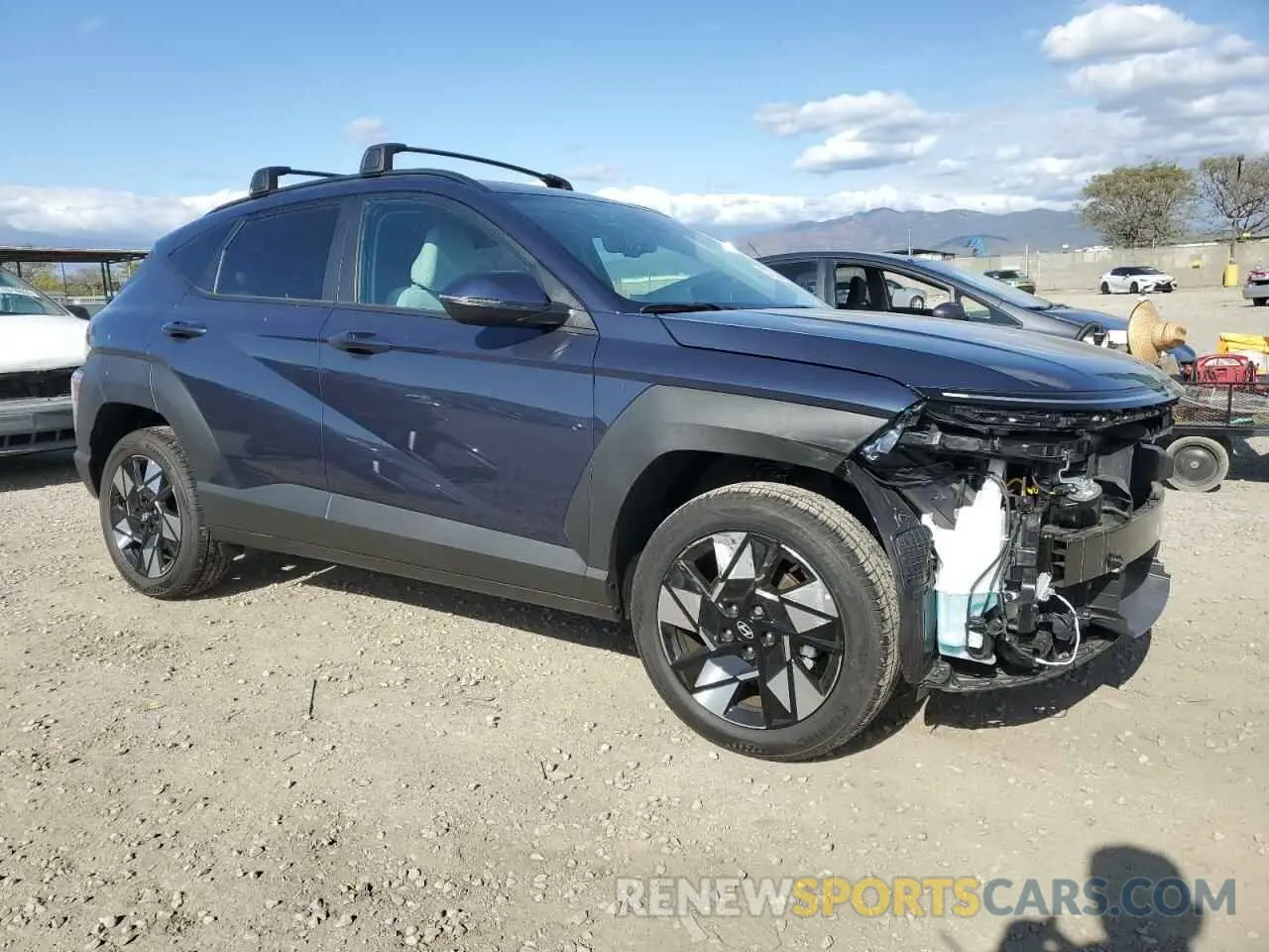 4 Photograph of a damaged car KM8HB3AB1SU252104 HYUNDAI KONA 2025