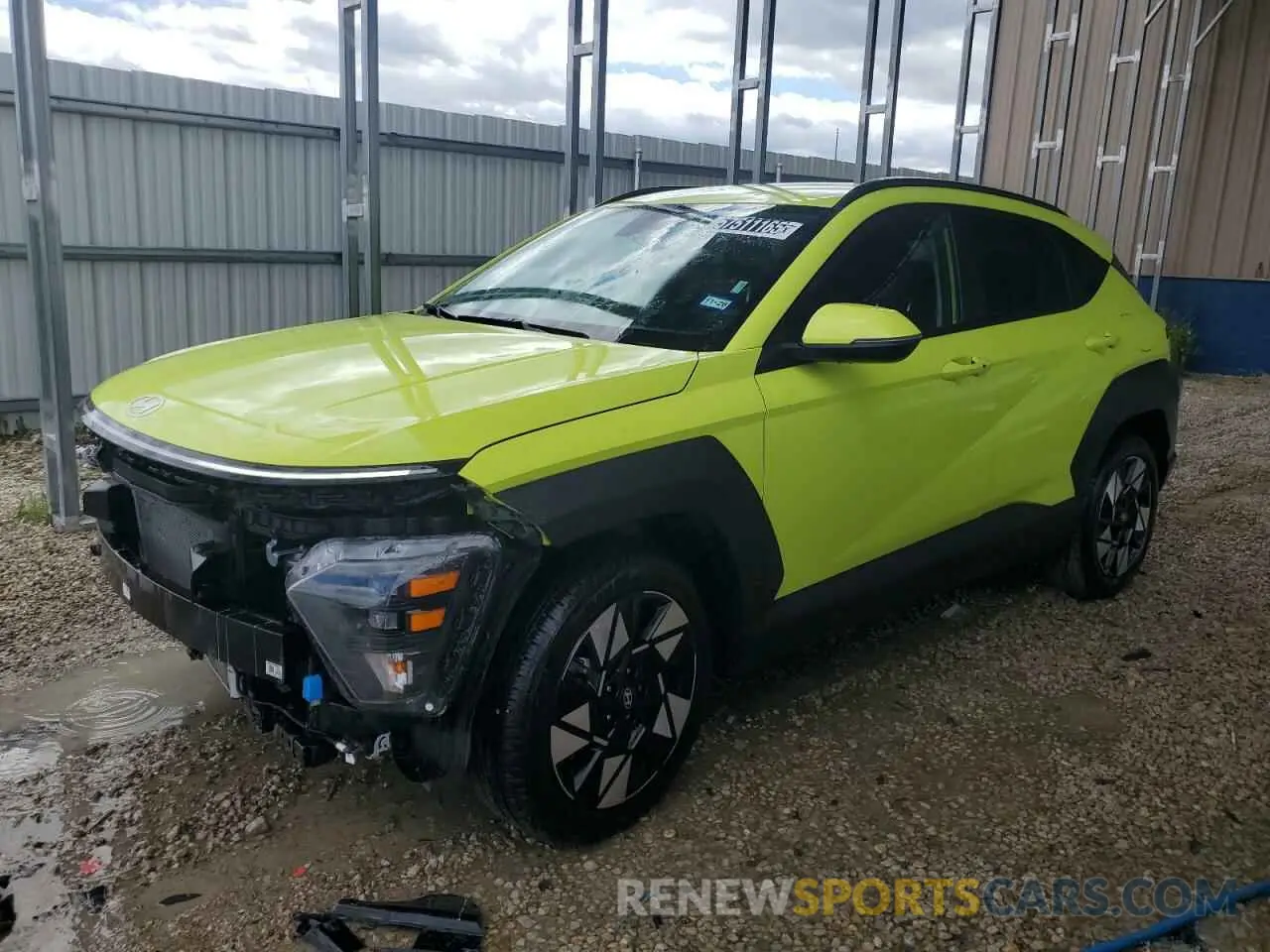 1 Photograph of a damaged car KM8HB3AB2SU237613 HYUNDAI KONA 2025