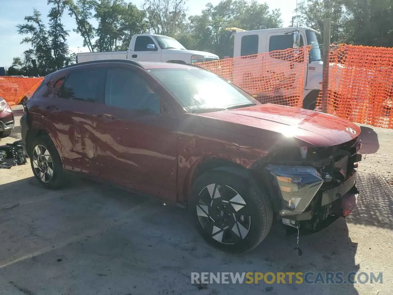 4 Photograph of a damaged car KM8HB3AB5SU227058 HYUNDAI KONA 2025