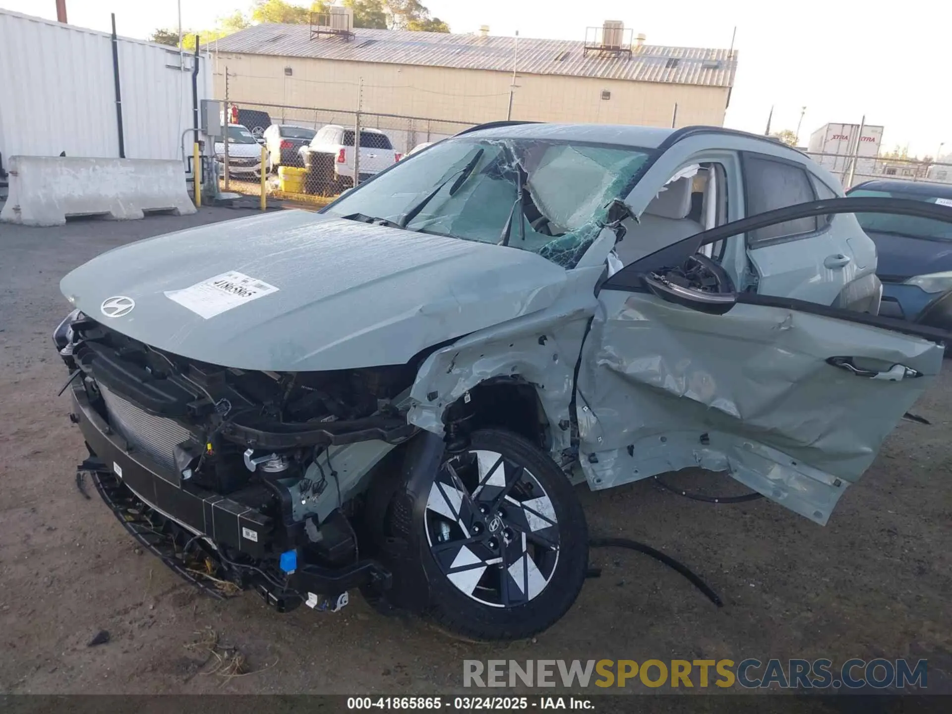 2 Photograph of a damaged car KM8HB3AB7SU226476 HYUNDAI KONA 2025