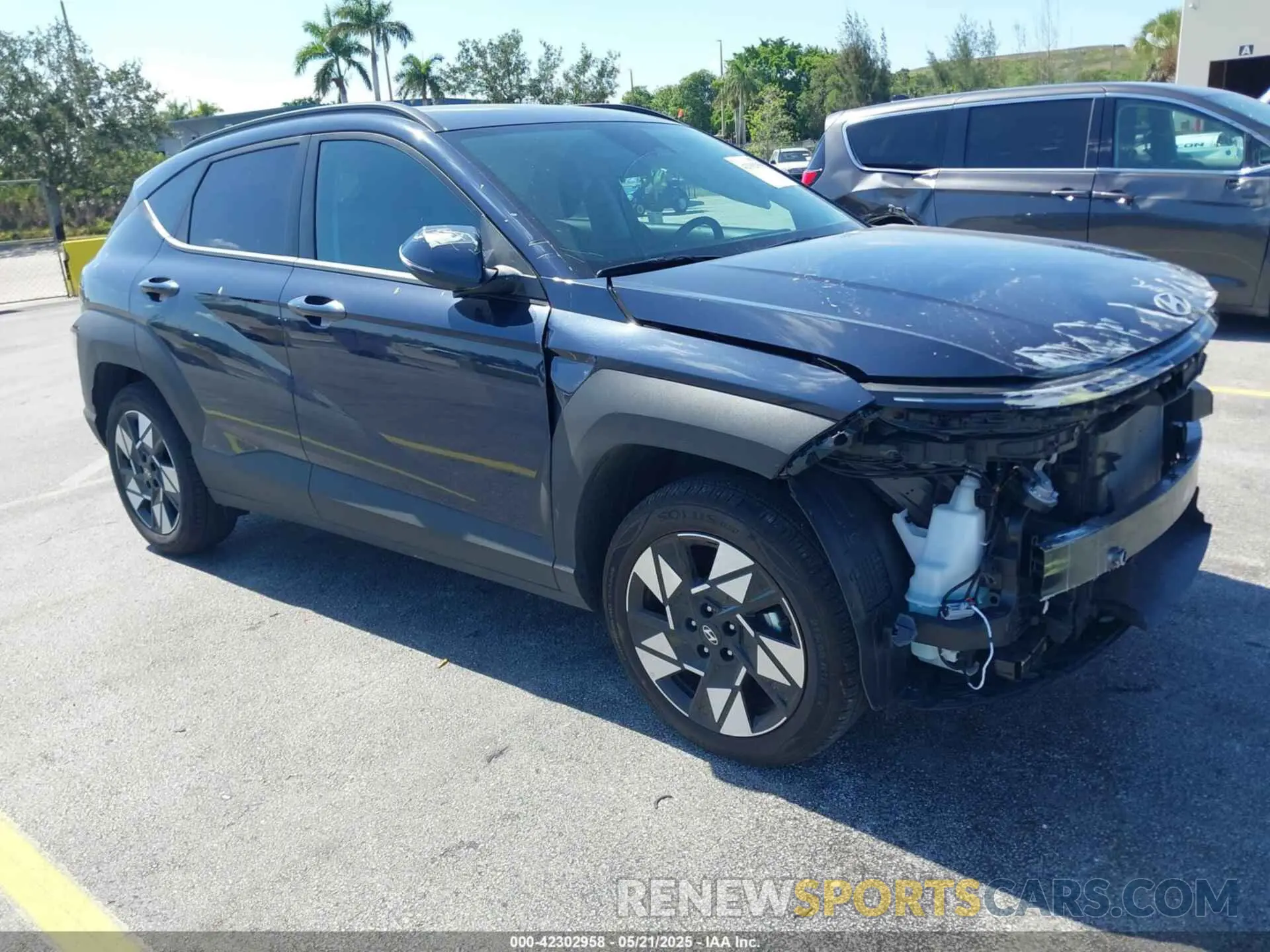 1 Photograph of a damaged car KM8HB3AB7SU250535 HYUNDAI KONA 2025