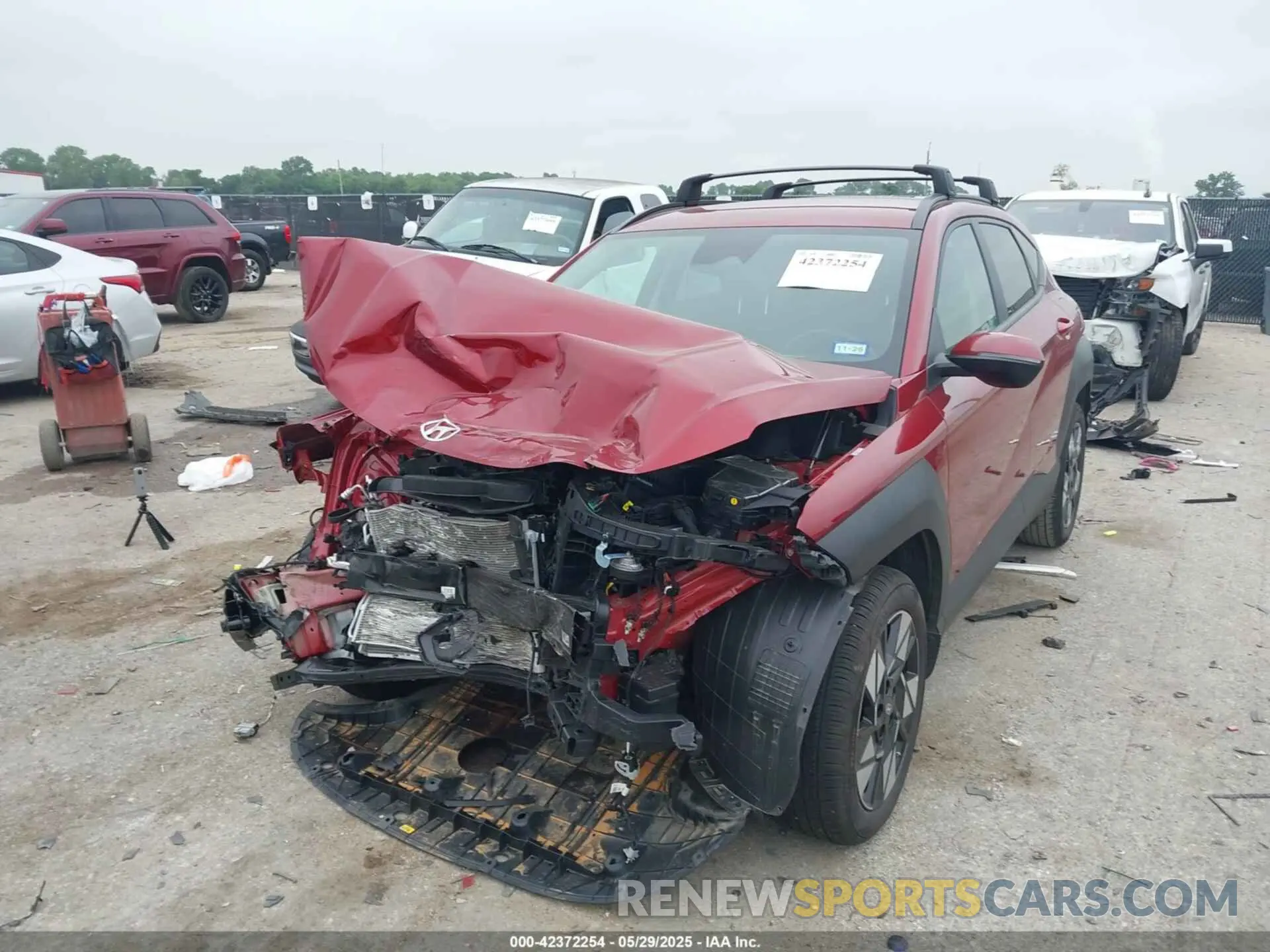 2 Photograph of a damaged car KM8HB3AB8SU236840 HYUNDAI KONA 2025
