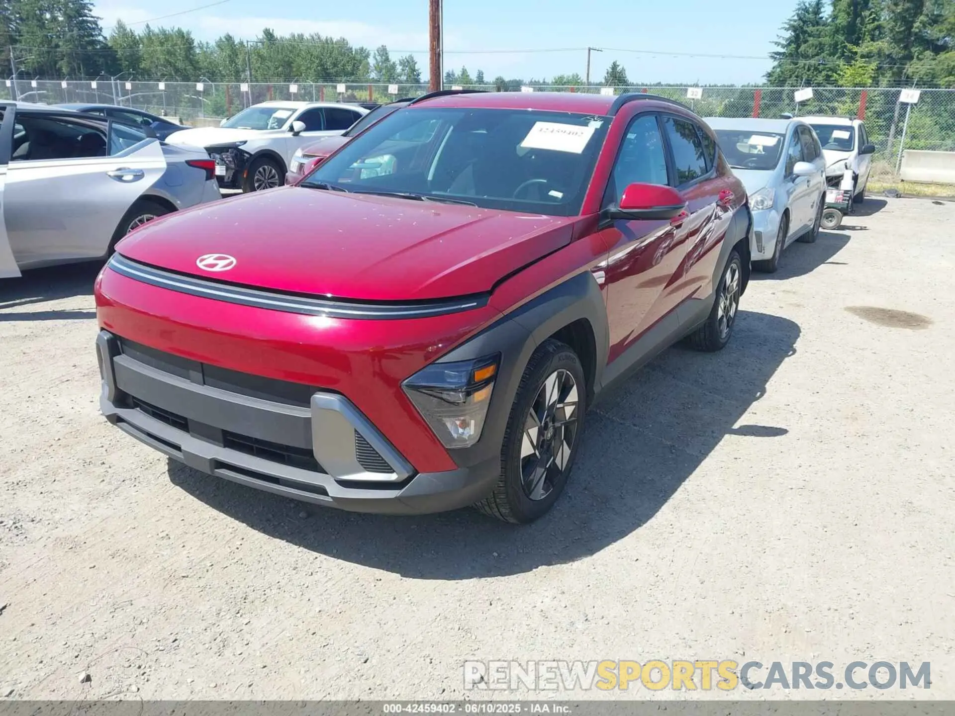 2 Photograph of a damaged car KM8HB3AB9SU200977 HYUNDAI KONA 2025