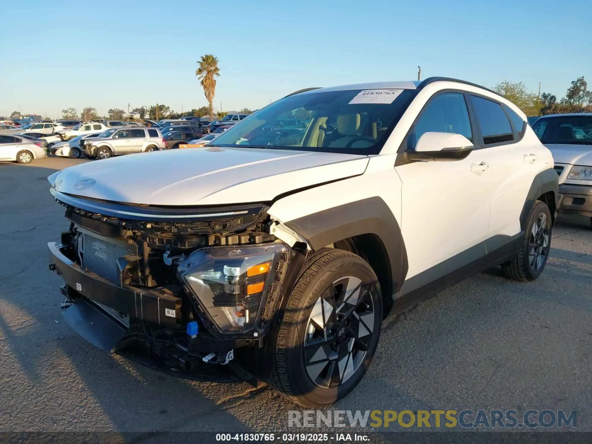 2 Photograph of a damaged car KM8HB3AB9SU207346 HYUNDAI KONA 2025