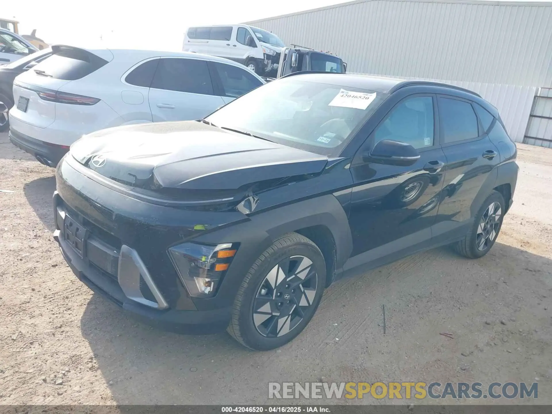 2 Photograph of a damaged car KM8HB3AB9SU223742 HYUNDAI KONA 2025