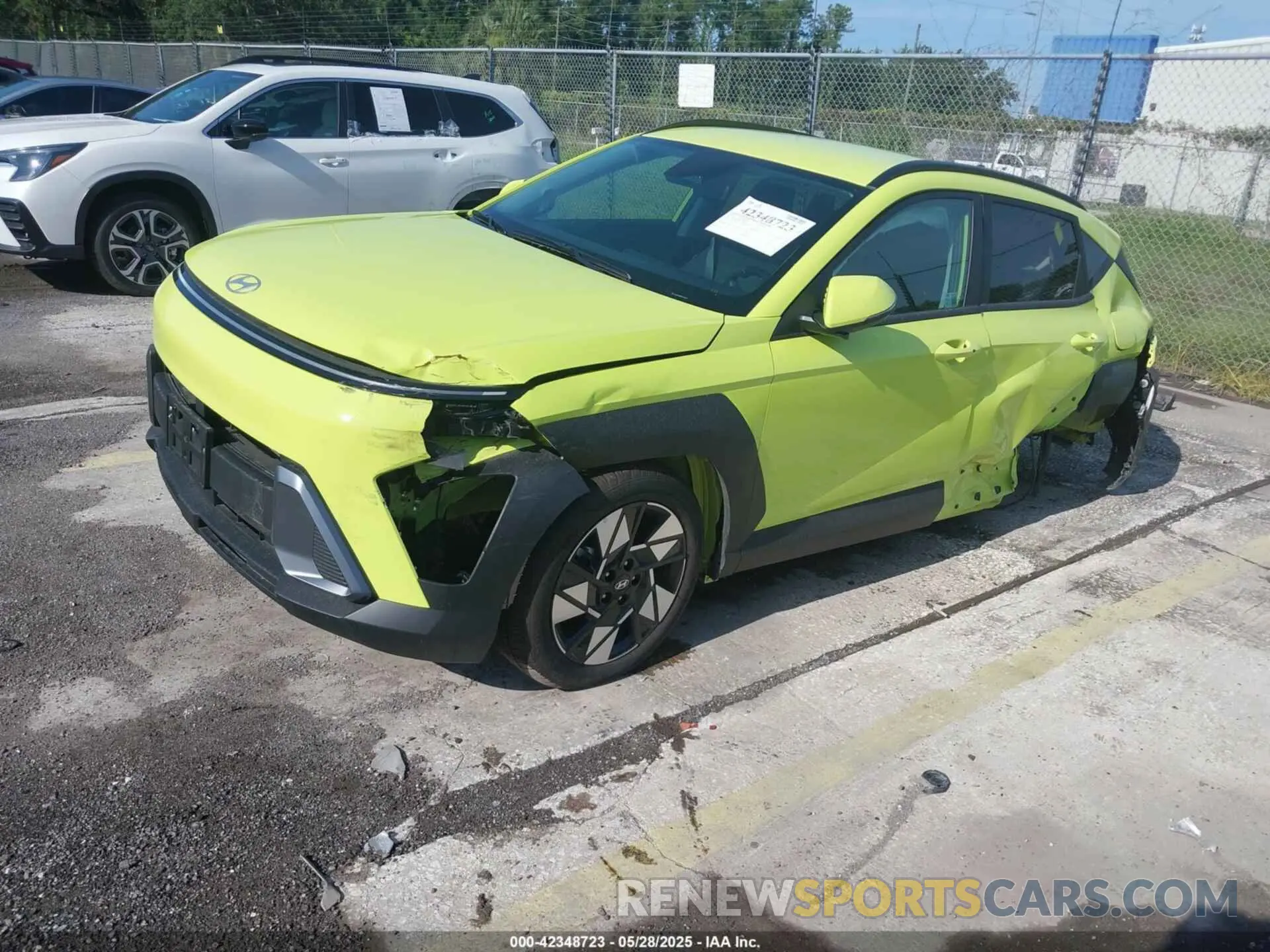 2 Photograph of a damaged car KM8HB3AB9SU237611 HYUNDAI KONA 2025