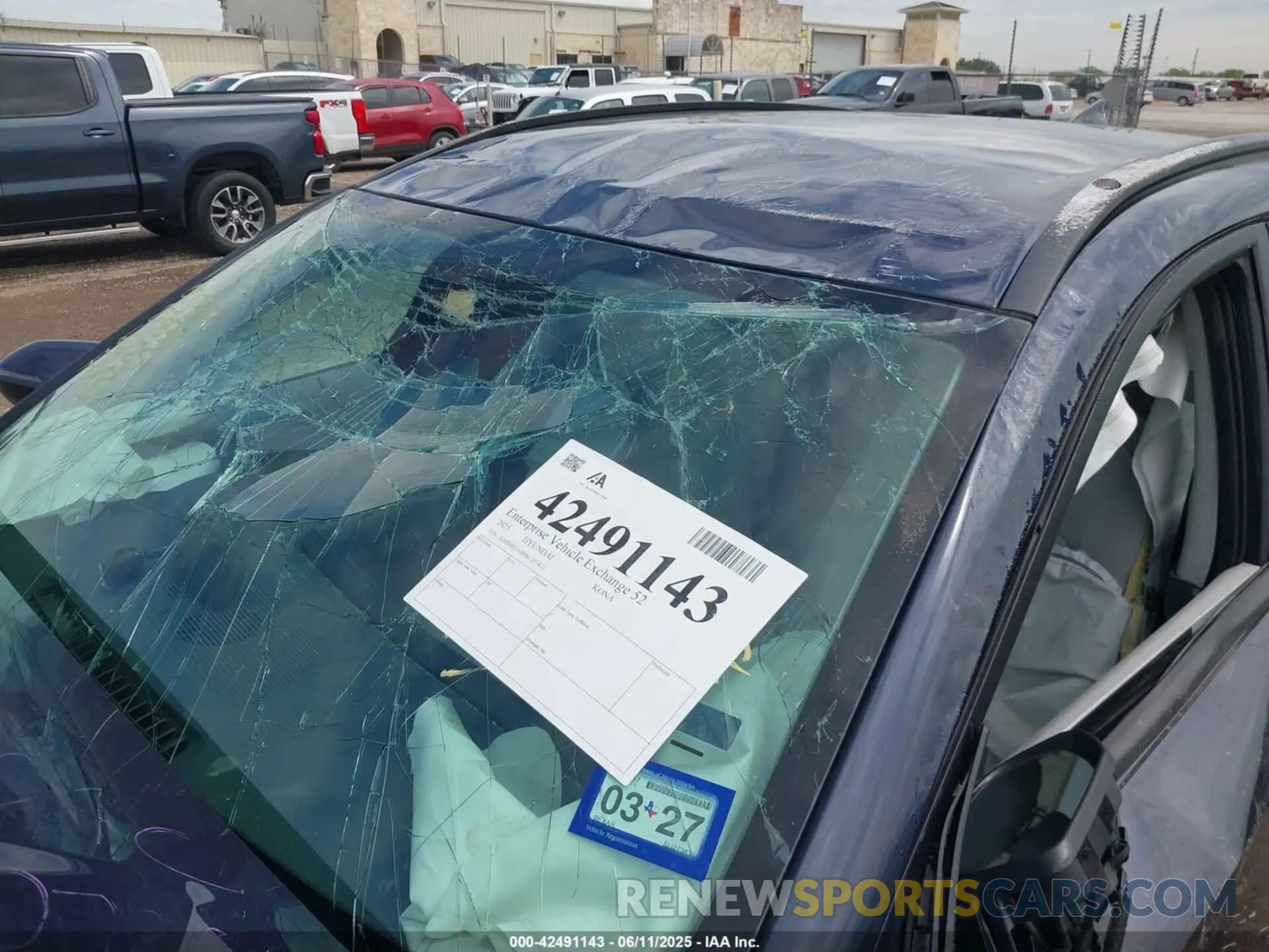 6 Photograph of a damaged car KM8HB3AB9SU273833 HYUNDAI KONA 2025