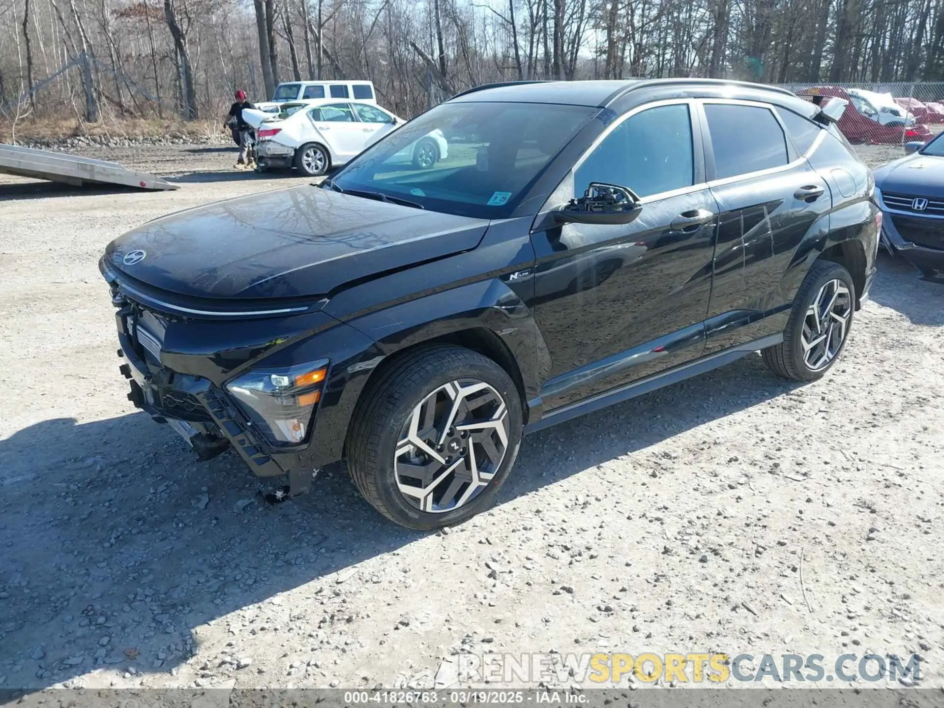 2 Photograph of a damaged car KM8HBCA32SU200070 HYUNDAI KONA 2025