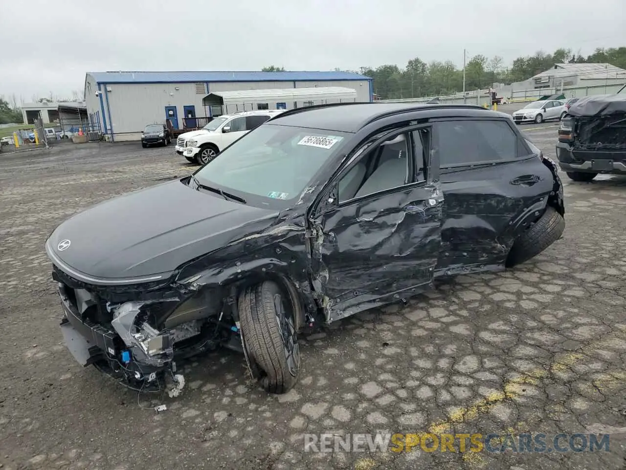 1 Photograph of a damaged car KM8HBCAB3SU224370 HYUNDAI KONA 2025