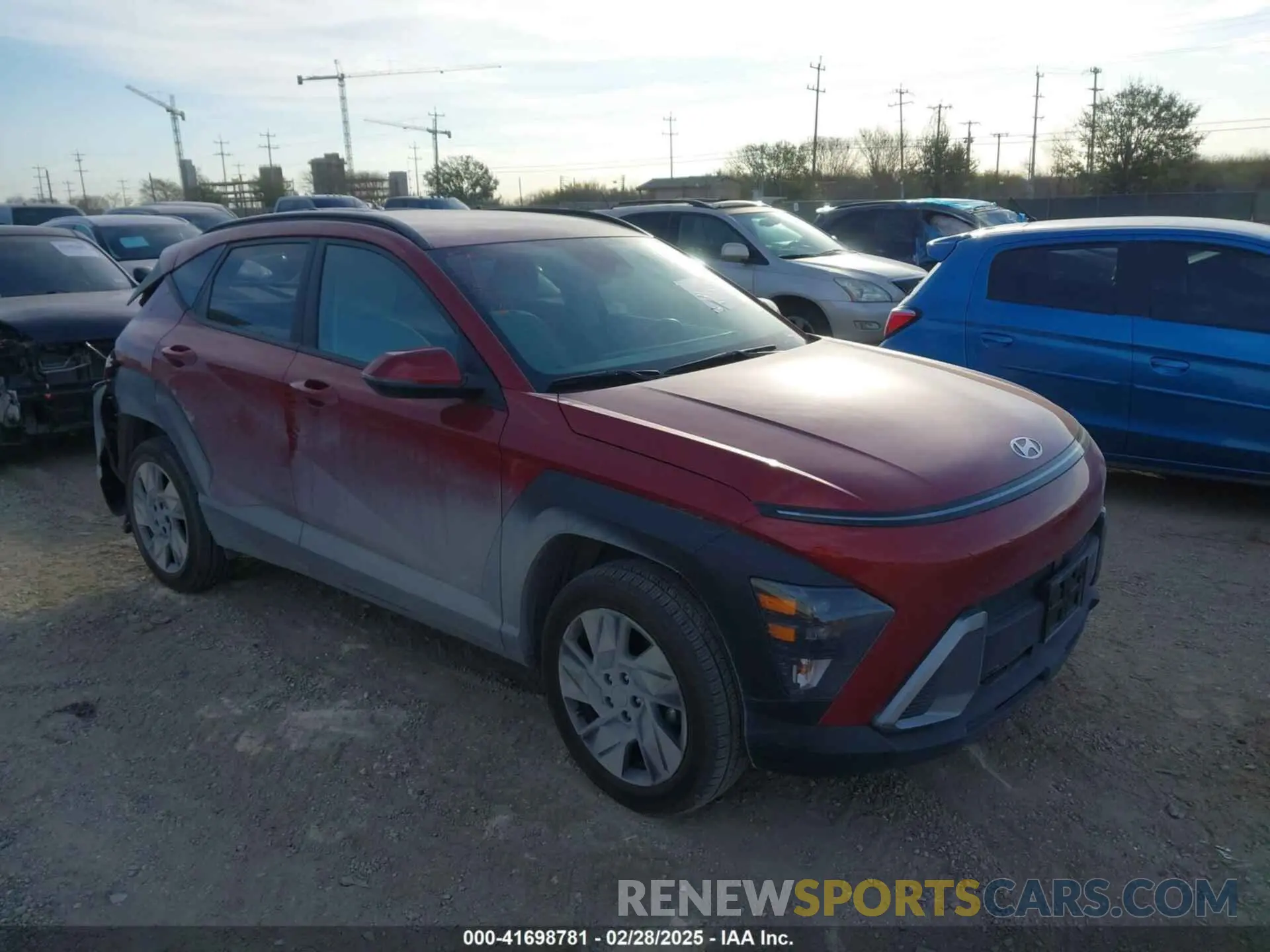 1 Photograph of a damaged car KM8HBCAB6SU199321 HYUNDAI KONA 2025