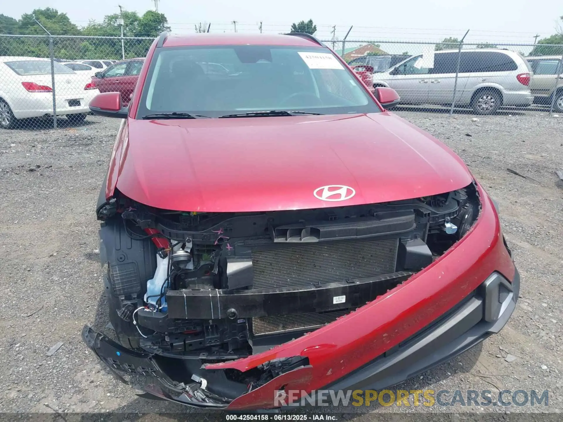 6 Photograph of a damaged car KM8HBCAB8SU201957 HYUNDAI KONA 2025