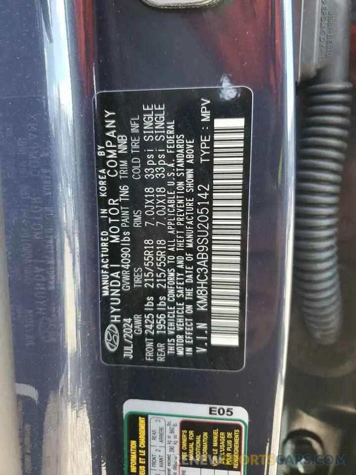 14 Photograph of a damaged car KM8HC3AB9SU205142 HYUNDAI KONA 2025