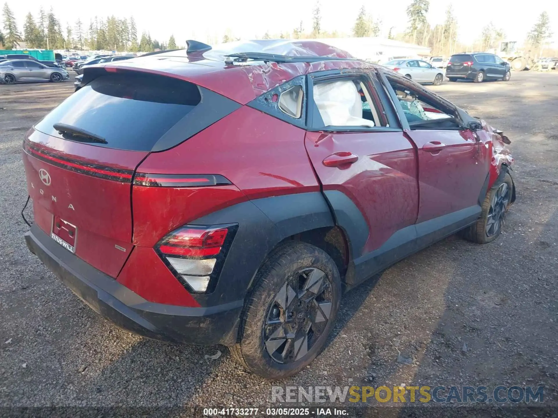 4 Photograph of a damaged car KM8HCCABXSU260201 HYUNDAI KONA 2025