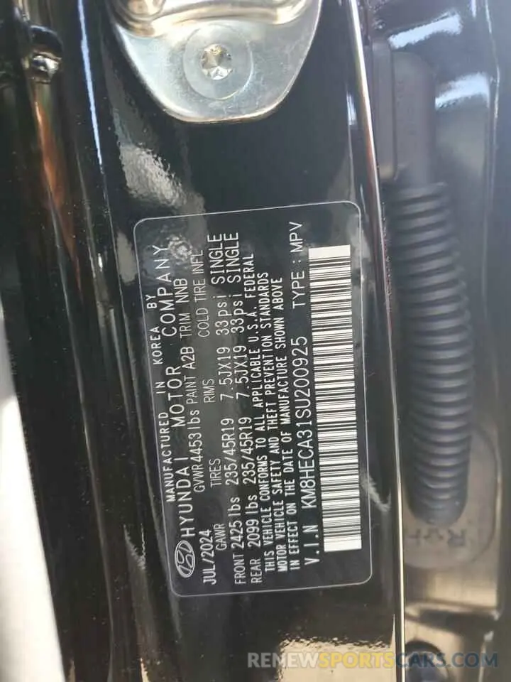 12 Photograph of a damaged car KM8HECA31SU200925 HYUNDAI KONA 2025