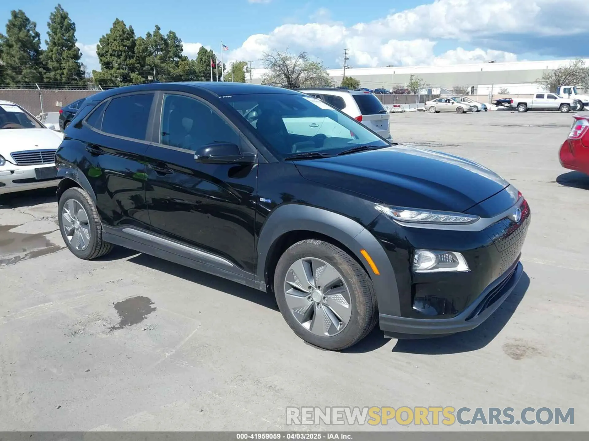 1 Photograph of a damaged car KM8K33AG9LU060946 HYUNDAI KONA ELECTRIC 2020