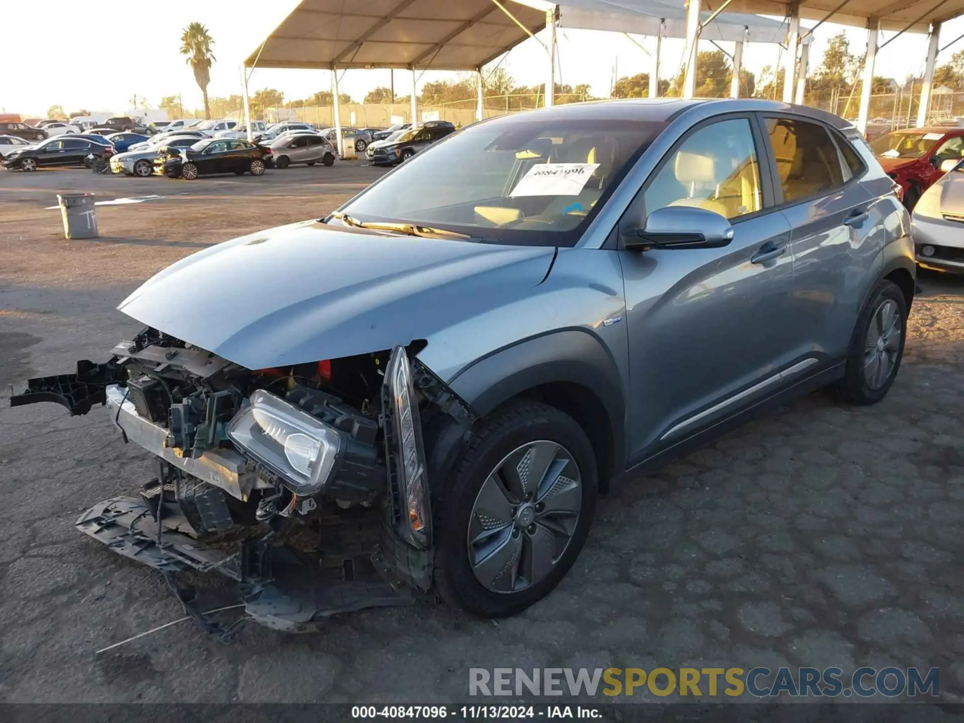 2 Photograph of a damaged car KM8K53AG8LU068109 HYUNDAI KONA ELECTRIC 2020