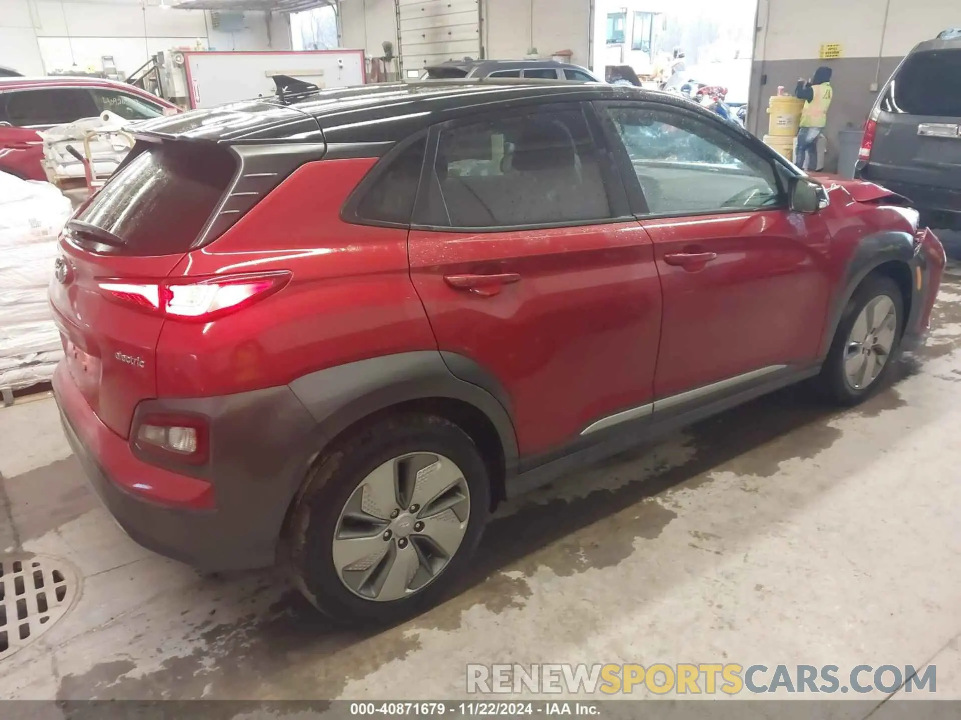 4 Photograph of a damaged car KM8K23AG1MU111540 HYUNDAI KONA ELECTRIC 2021