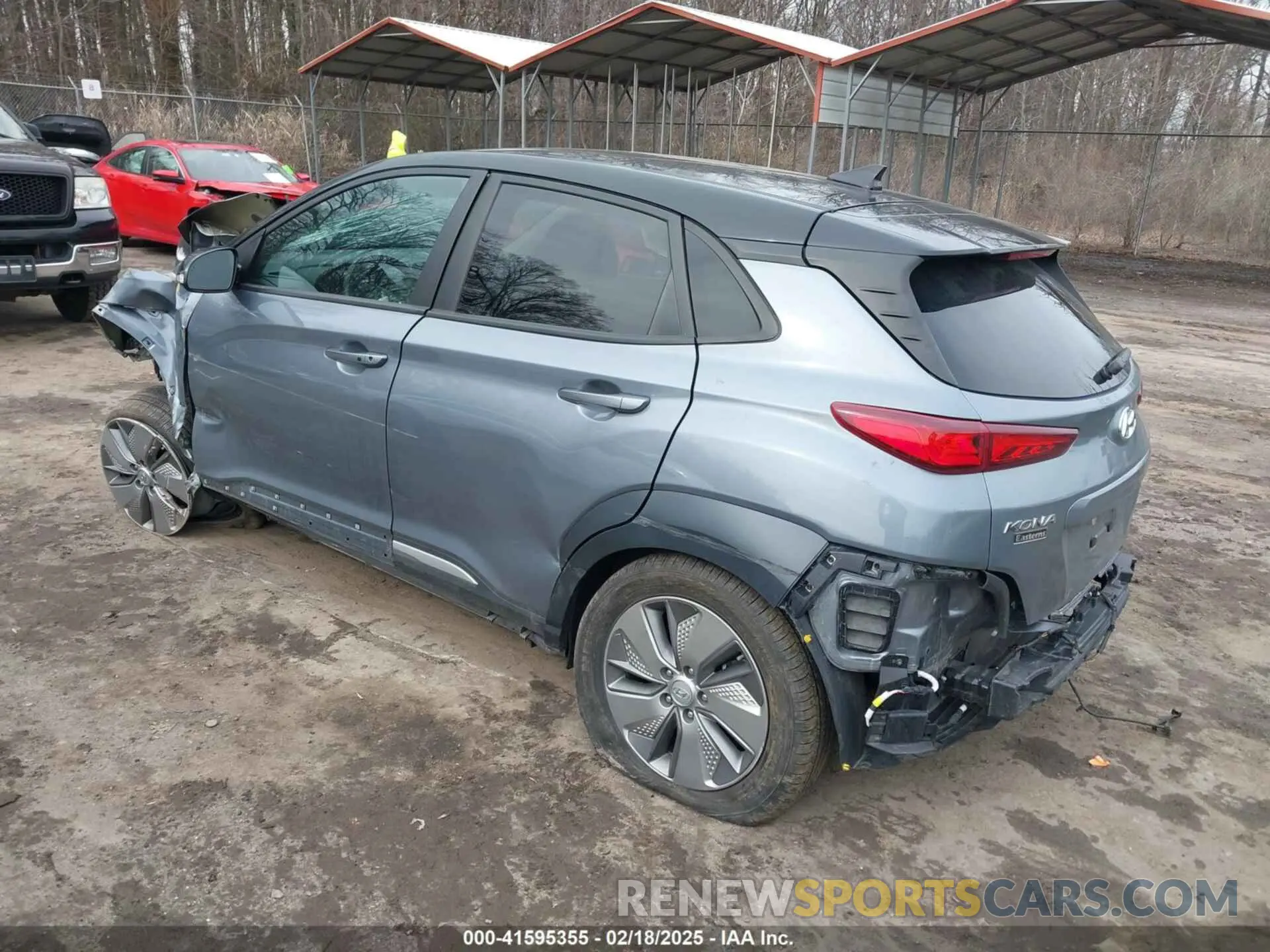 3 Photograph of a damaged car KM8K23AG3MU123401 HYUNDAI KONA ELECTRIC 2021
