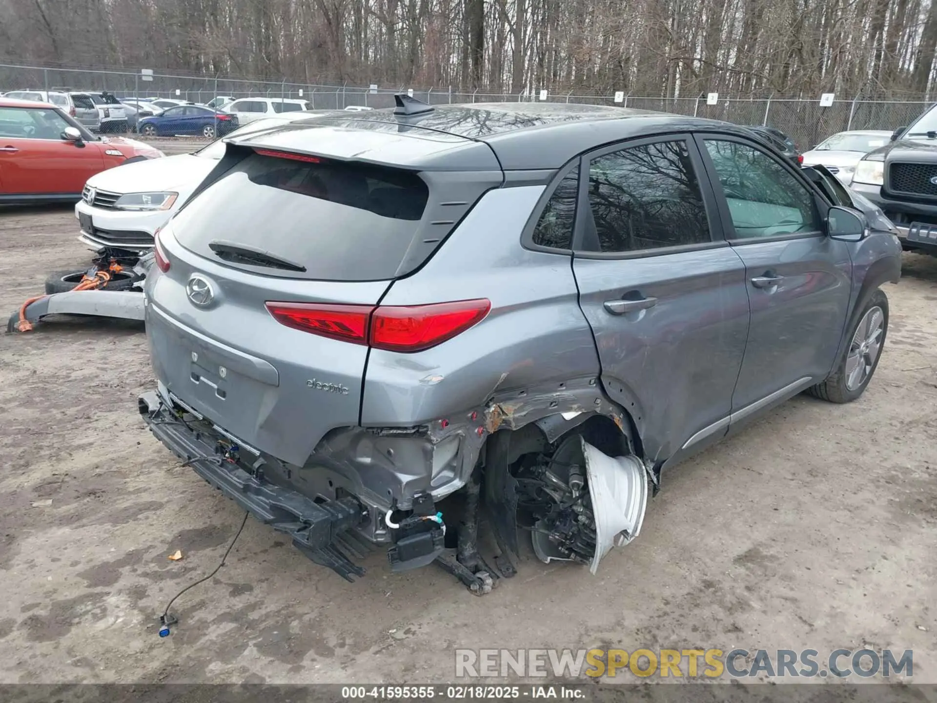 4 Photograph of a damaged car KM8K23AG3MU123401 HYUNDAI KONA ELECTRIC 2021