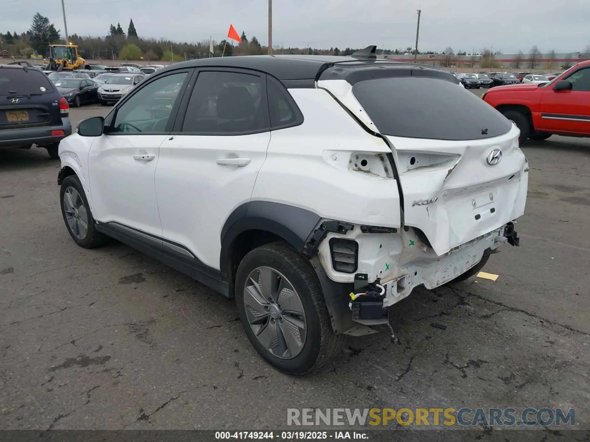 3 Photograph of a damaged car KM8K23AG4MU127554 HYUNDAI KONA ELECTRIC 2021