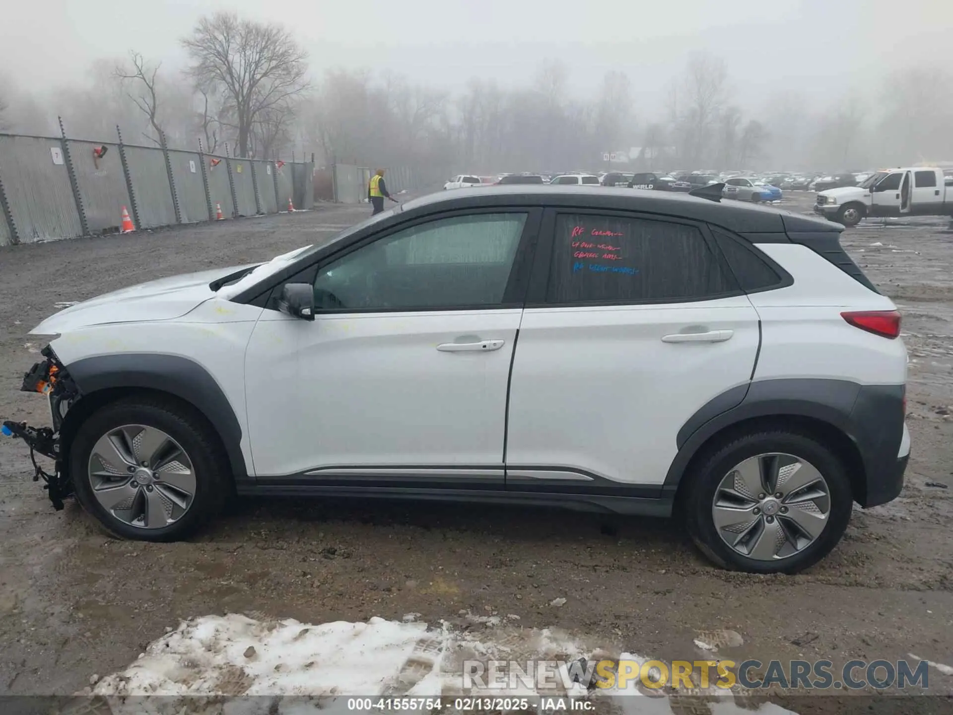 14 Photograph of a damaged car KM8K23AG7MU111140 HYUNDAI KONA ELECTRIC 2021