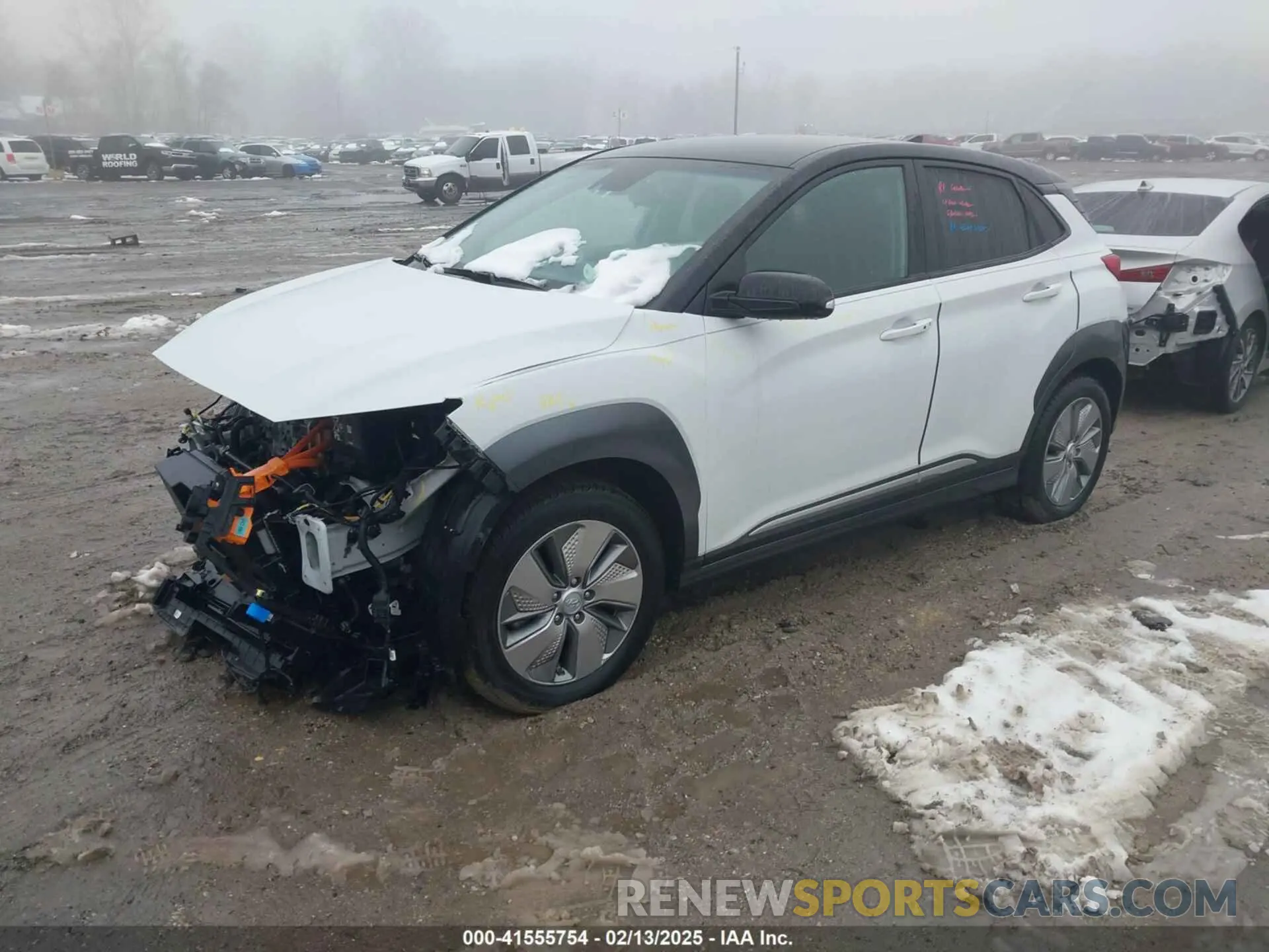 2 Photograph of a damaged car KM8K23AG7MU111140 HYUNDAI KONA ELECTRIC 2021