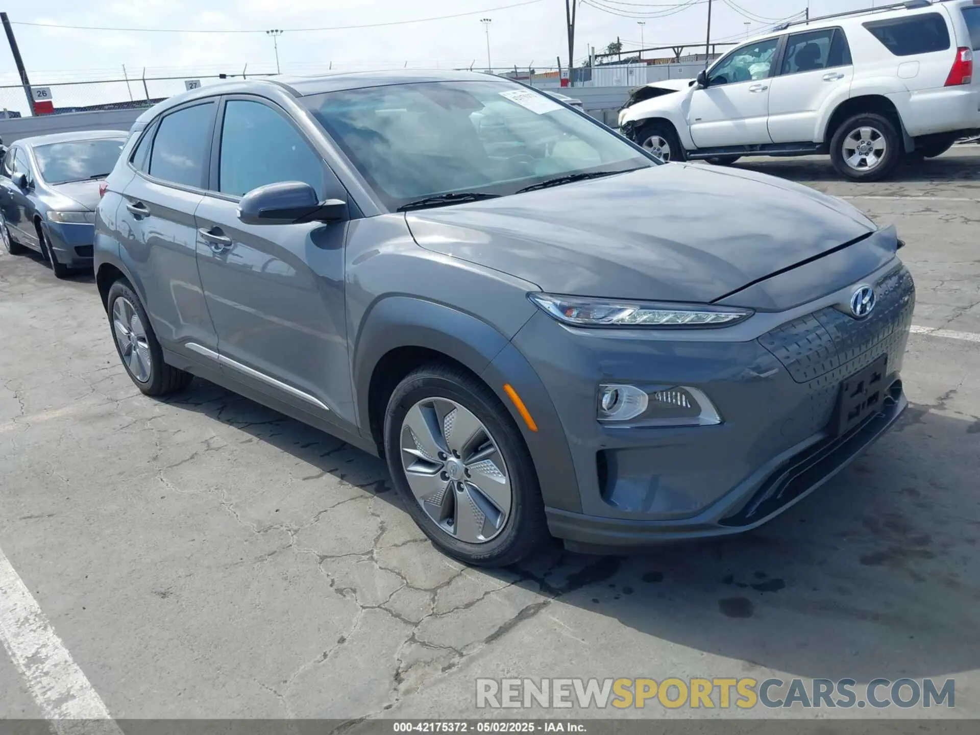 1 Photograph of a damaged car KM8K33AG0MU126530 HYUNDAI KONA ELECTRIC 2021