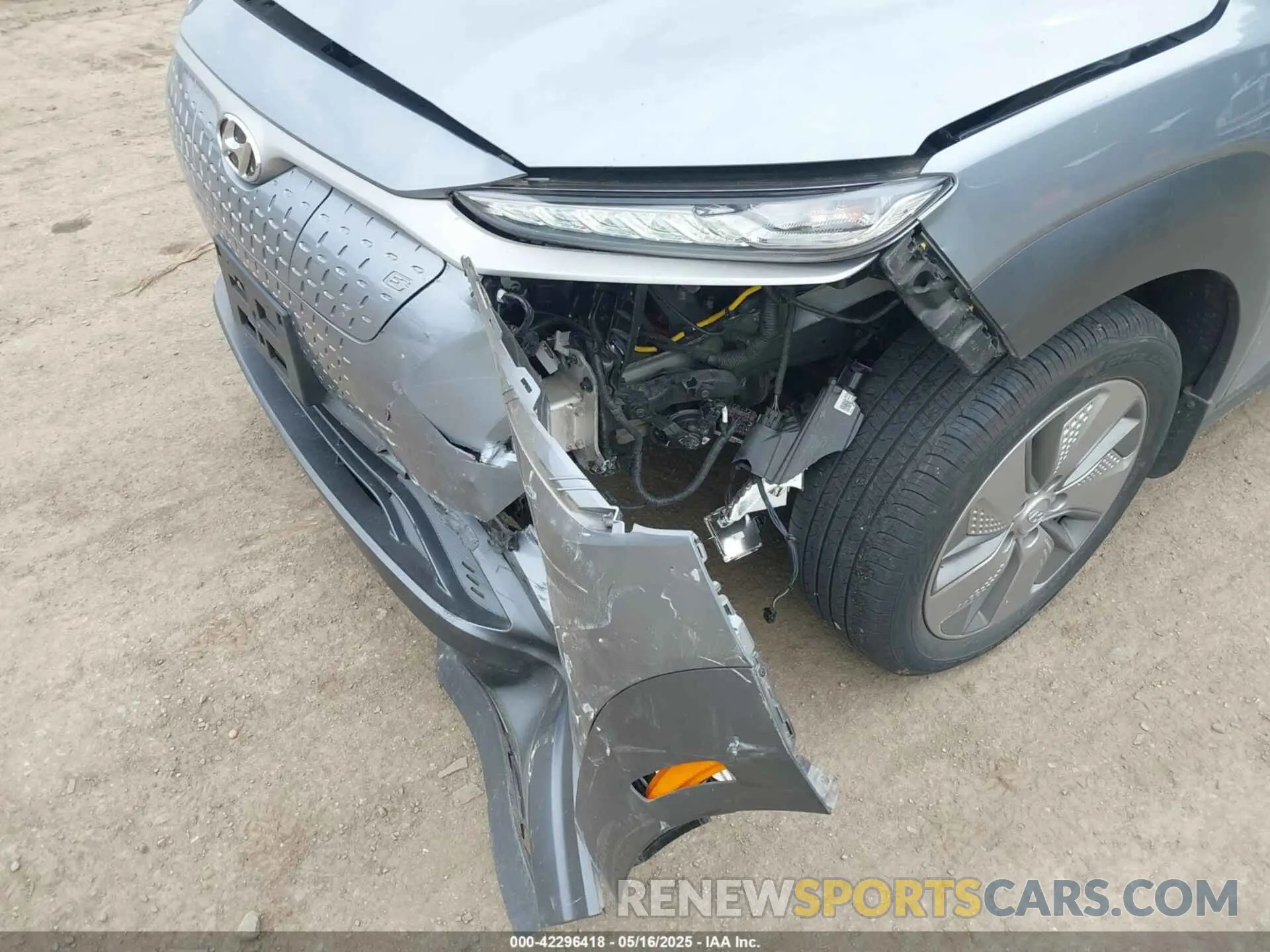6 Photograph of a damaged car KM8K33AG1MU127234 HYUNDAI KONA ELECTRIC 2021