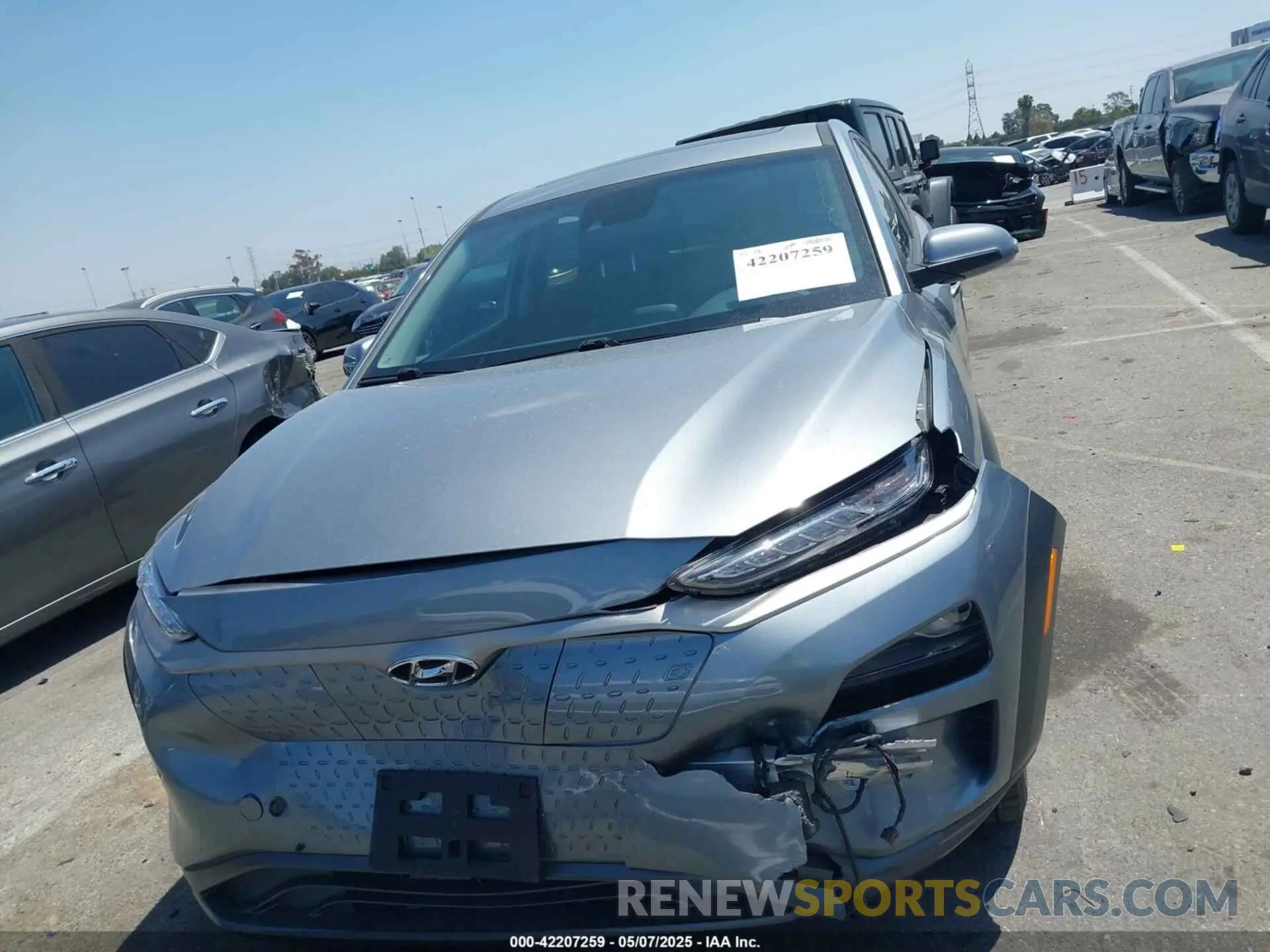 10 Photograph of a damaged car KM8K33AG2MU126626 HYUNDAI KONA ELECTRIC 2021