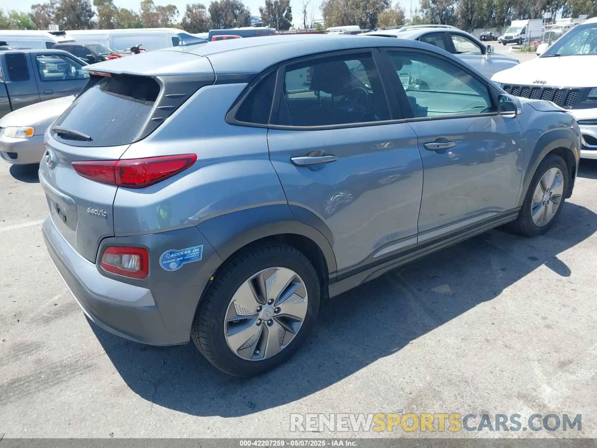 4 Photograph of a damaged car KM8K33AG2MU126626 HYUNDAI KONA ELECTRIC 2021