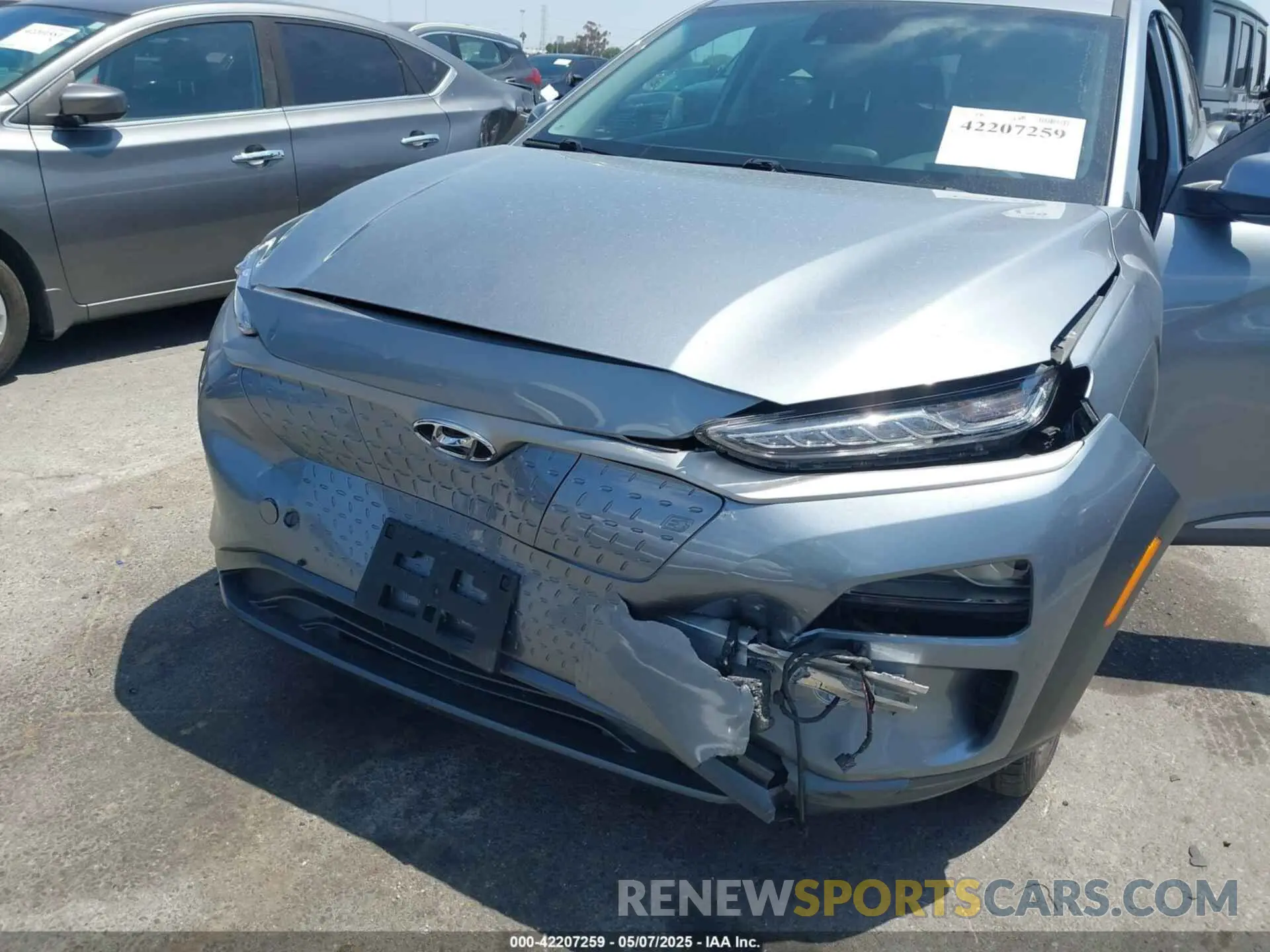 6 Photograph of a damaged car KM8K33AG2MU126626 HYUNDAI KONA ELECTRIC 2021