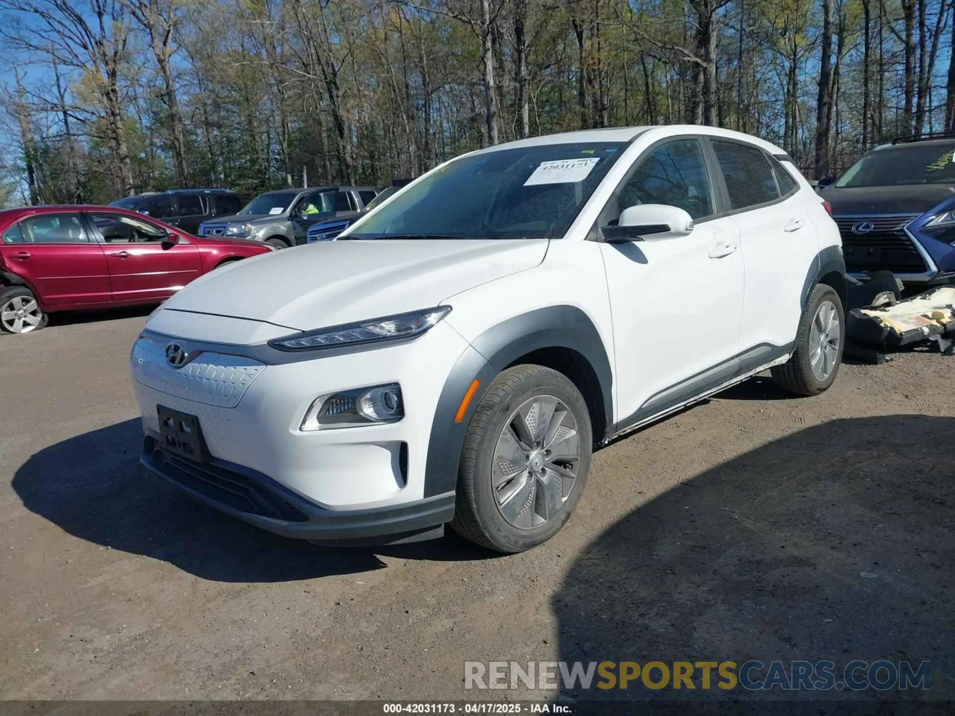 2 Photograph of a damaged car KM8K33AG2MU134404 HYUNDAI KONA ELECTRIC 2021