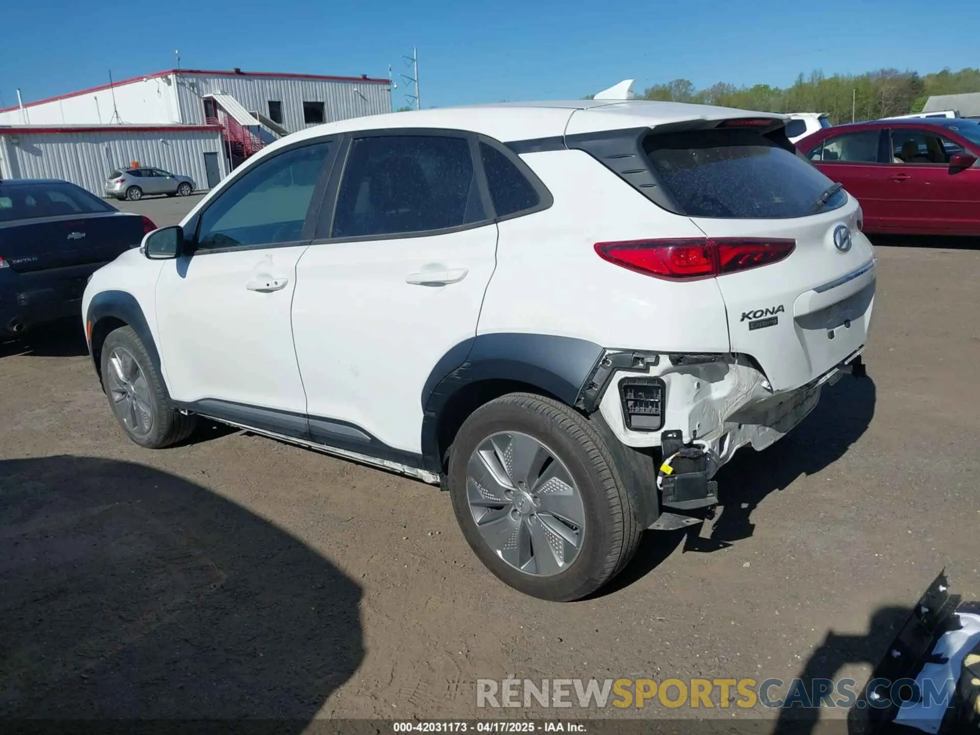 3 Photograph of a damaged car KM8K33AG2MU134404 HYUNDAI KONA ELECTRIC 2021