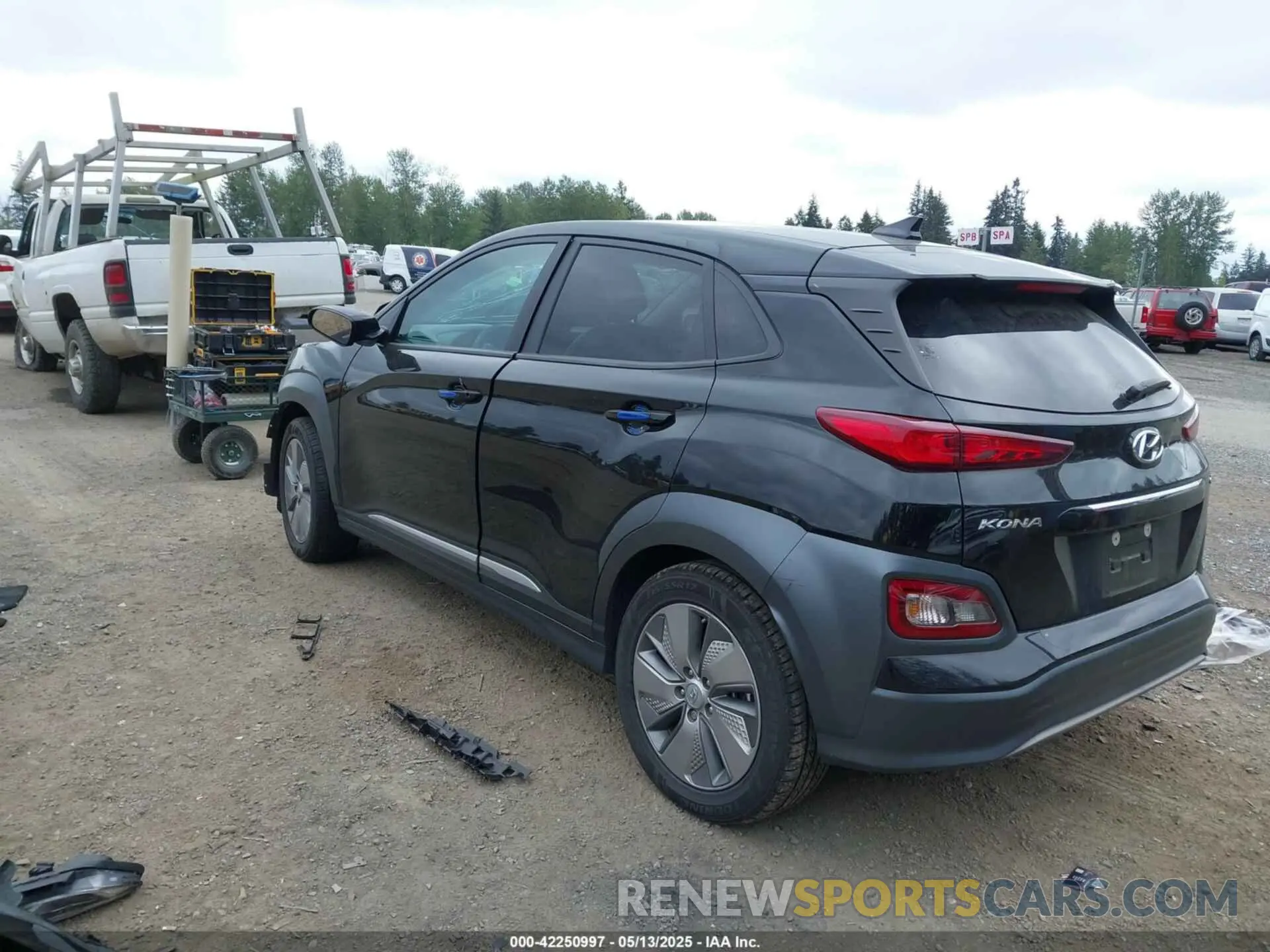3 Photograph of a damaged car KM8K33AG5MU133523 HYUNDAI KONA ELECTRIC 2021